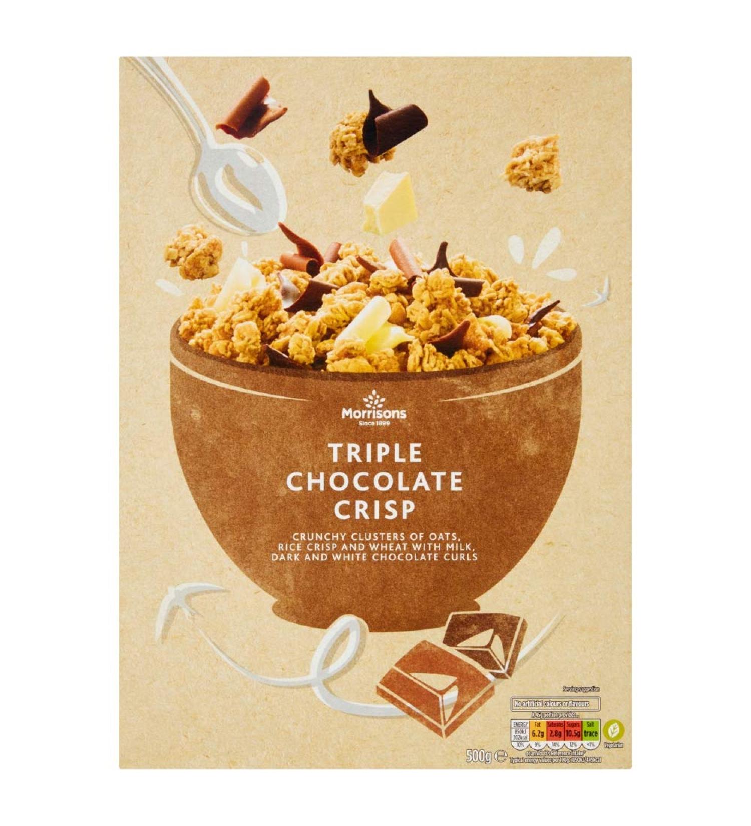 Morrisons Triple Chocolate Crisp 500g