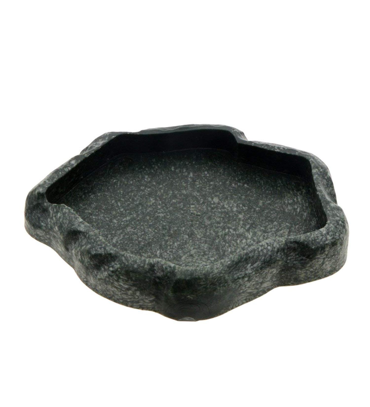 Uotyle Reptile Feeding Bowl Crawler Pet Feeding Round bowl Food Water Non-toxic Resin Dish Suitable for Reptile Turtle Tortoise Scorpion Lizard Crabs Pets Supplies Cyan Small - Buy Online on SooperMarket.com