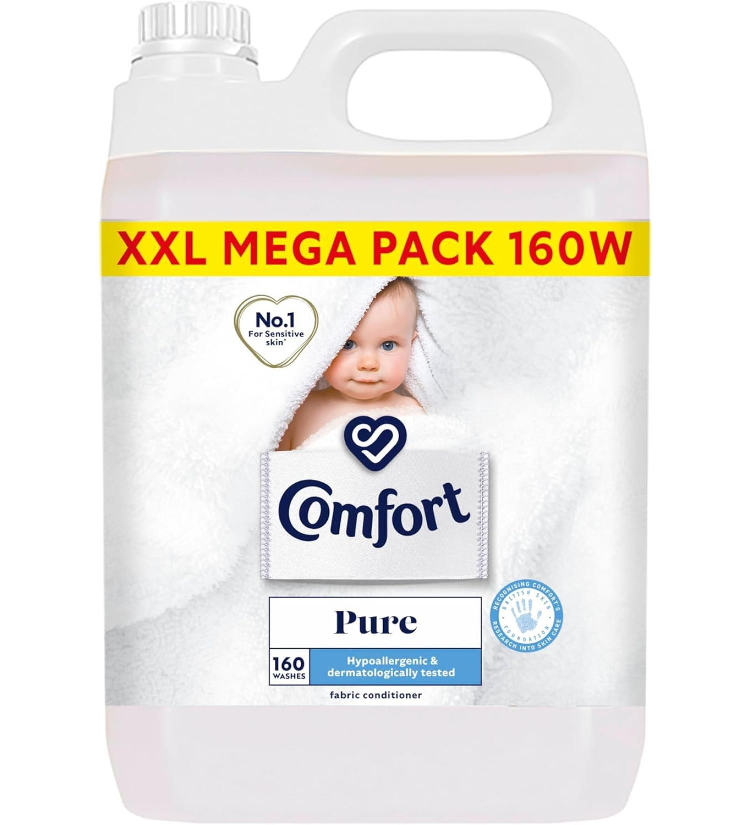 Comfort Pure Fabric Conditioner (160 Wash) 4.8L Dermatologically Tested By Shop Nova  - Buy Online on SooperMarket.com