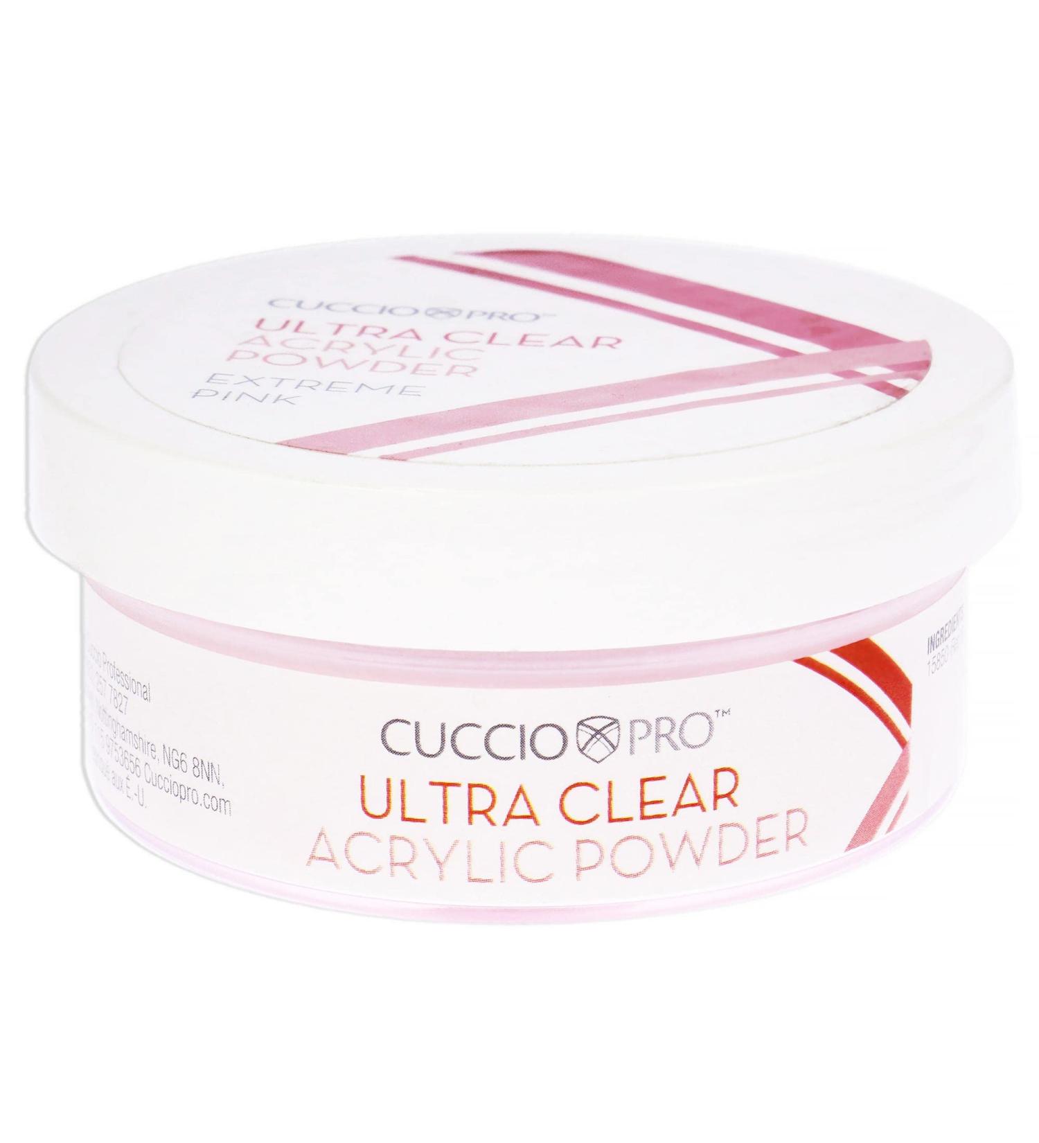 Cuccio Ultra Clear Acrylic Powder - 45g Extreme Pink for Flawless Nails | International Shipping Available - Buy Online on SooperMarket.com