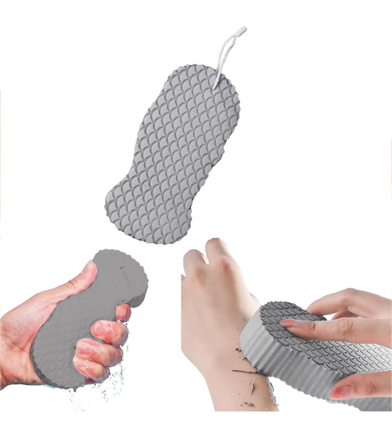 Super Soft Exfoliating Bath Sponge Spa Scrub Dead Skin Remove Magic Exfoliating Bath Sponge Dead Skin Remover for Body Skin Friendly and Reusable Shower Sponge for Adult Baby Pregnant Women - Buy Online on SooperMarket.com