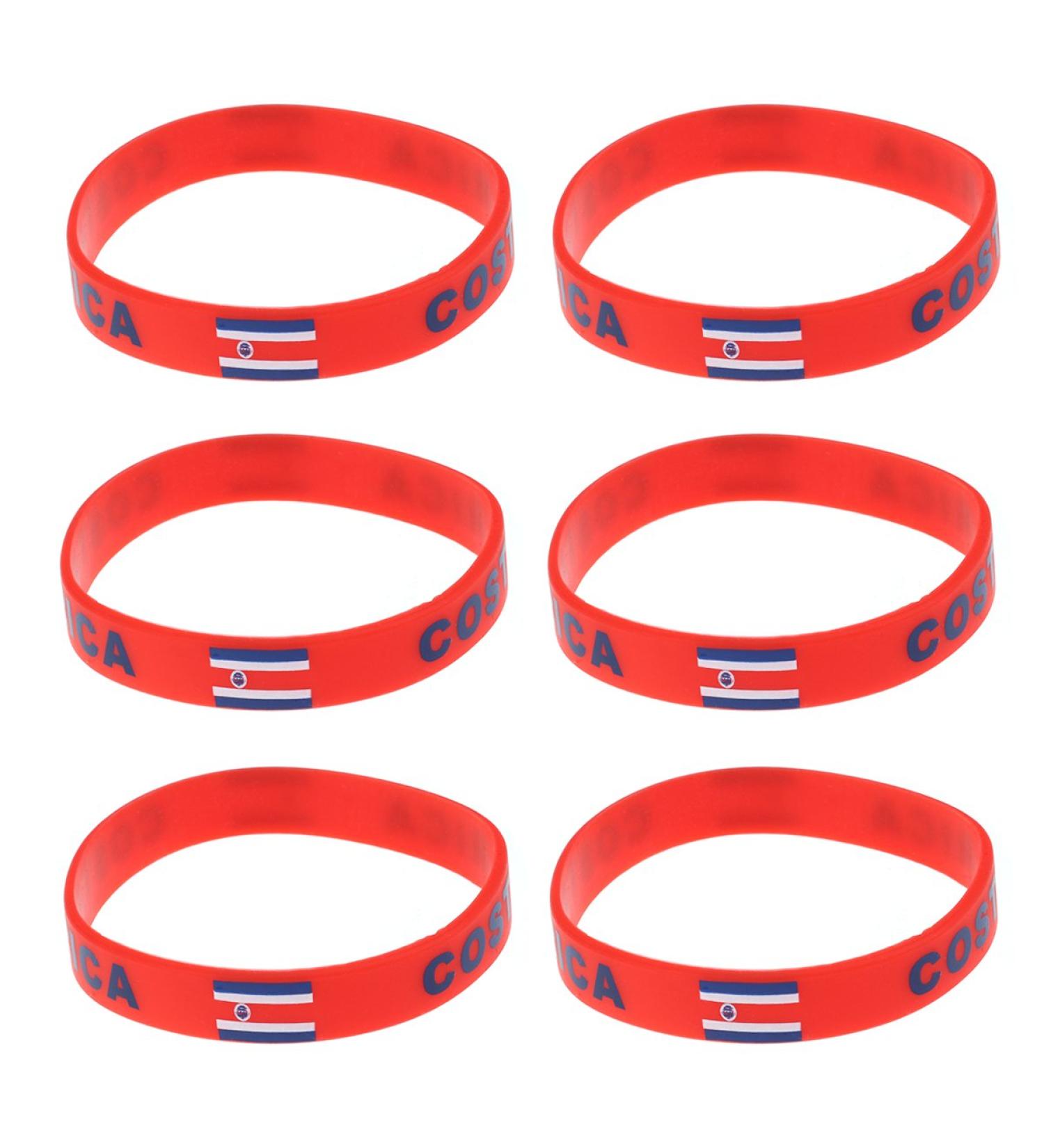 LUOEM Silicone Wristband Rubber Bracelet - Fashion Sports Wristbands for Teens & Adults - Pack of 6 (Rica) | Shop Internationally - Buy Online on SooperMarket.com
