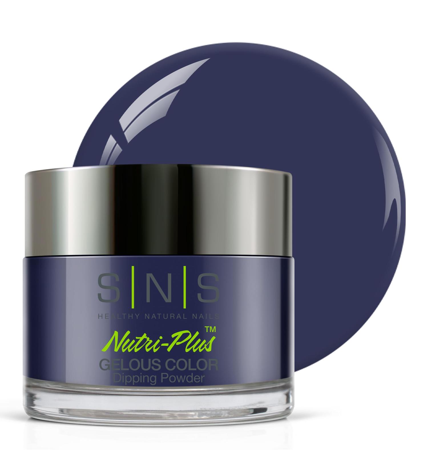 SNS Nail Dip Powder - Blue Note (Blue/Navy) | Long-Lasting & Low-Odor Dipping Powder | 1oz Gelous Color No UV Lamp Required - Buy Online on SooperMarket.com