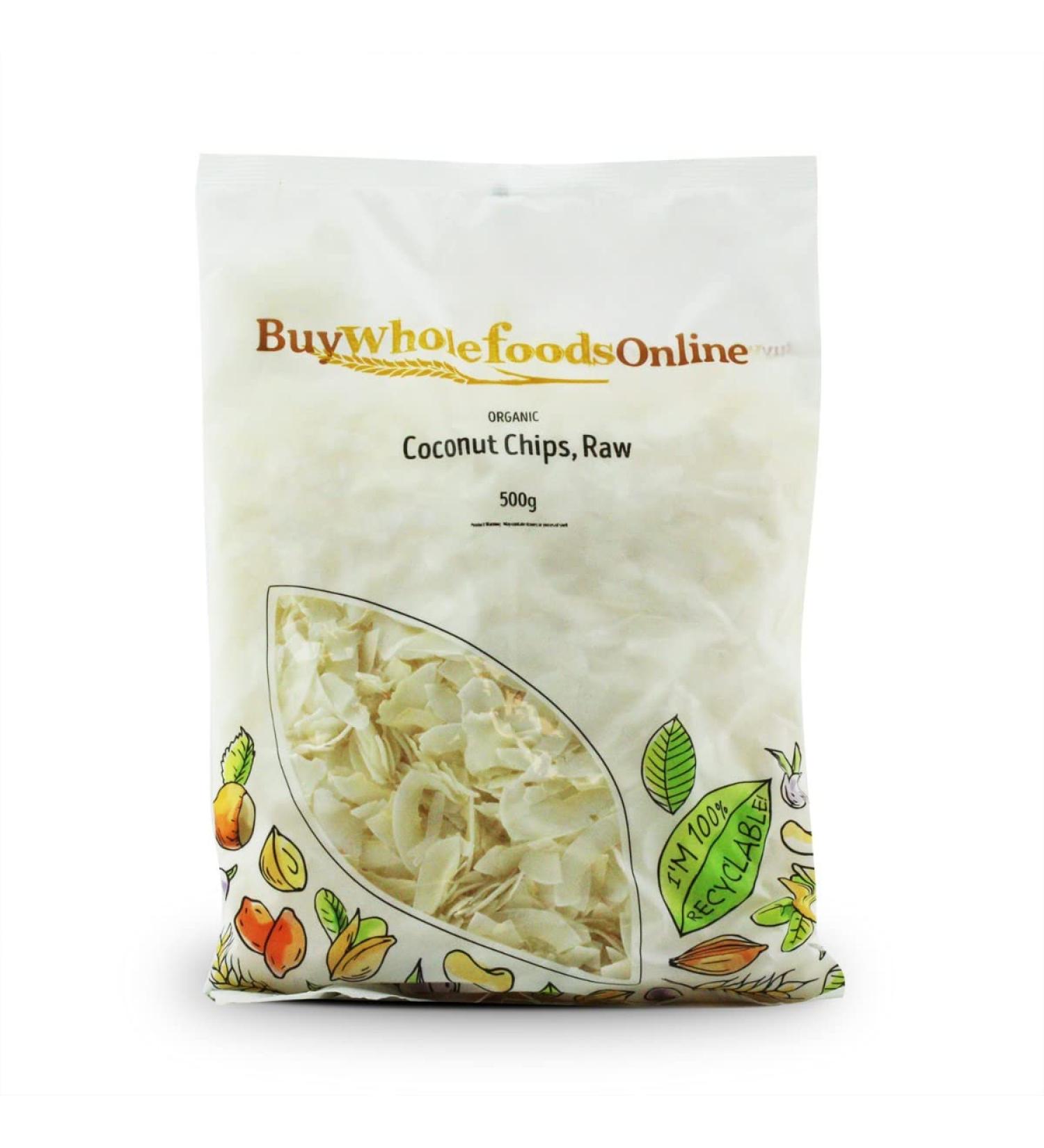 Organic Coconut Chips Raw 500g (BWFO)