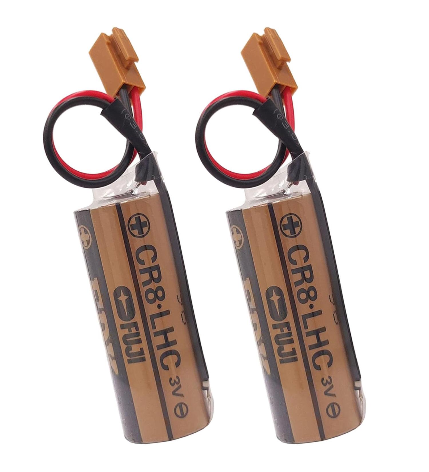 Pack of 2 CR8.LHC 3V 2600mAh 17450 Battery for Fuji FDK CR8-LHC | Memory Backup Power for Water Meters | International Shipping Available - Buy Online on SooperMarket.com