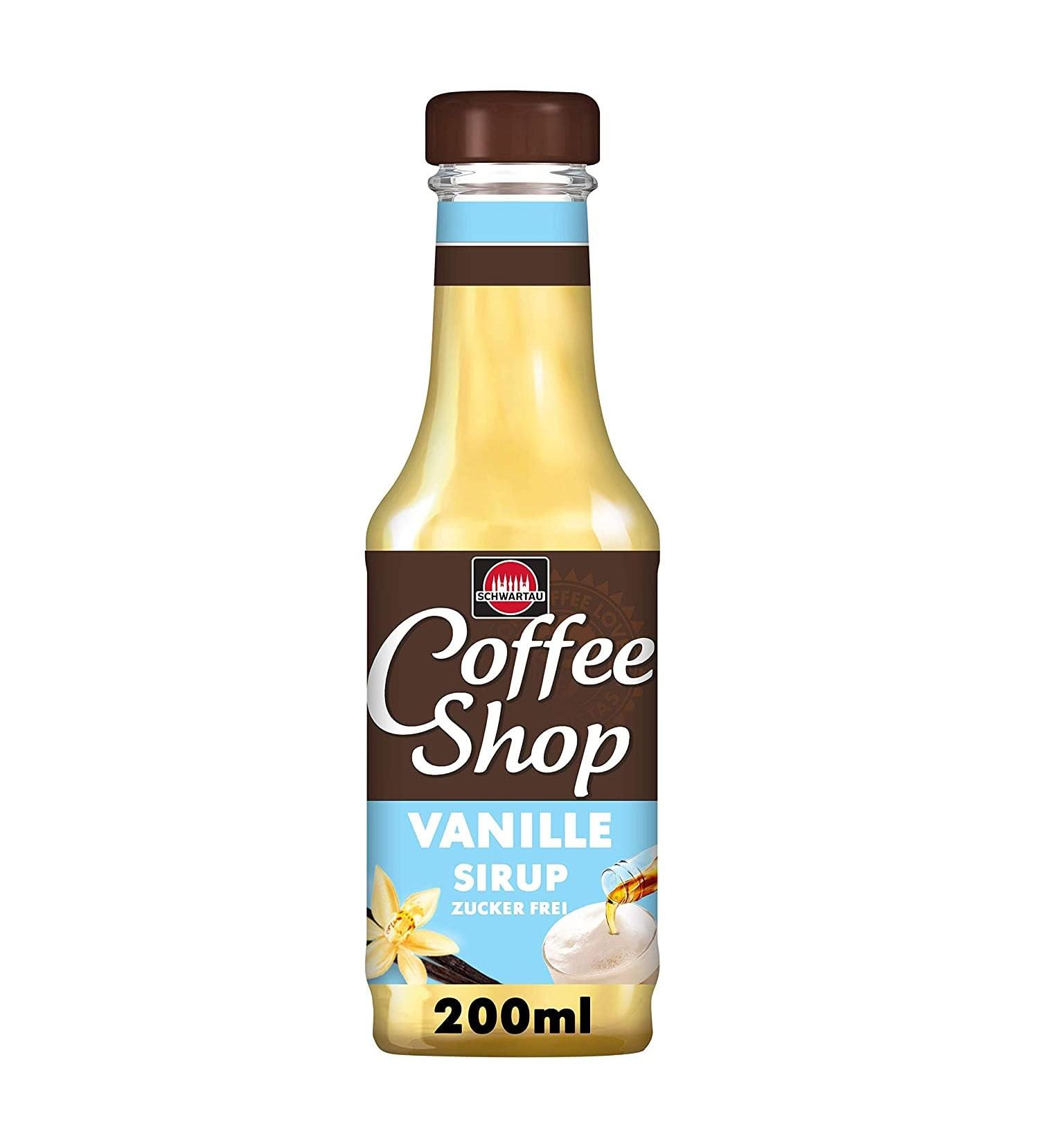 Schwartau Coffee Shop Vanilla Syrup 200ml - Sugar-Free Coffee Enhancer for Gourmet Beverages - Buy Online on SooperMarket.com