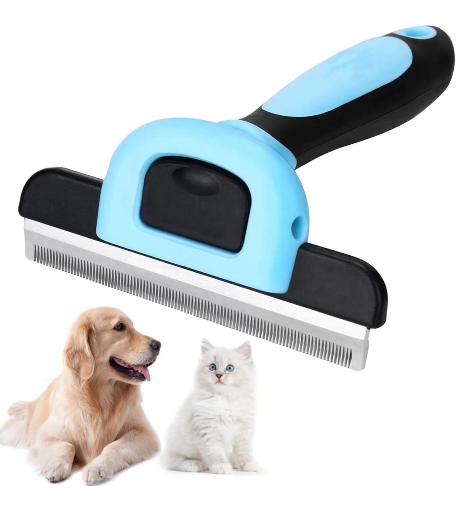 HZPolang Deshedding Tool for Dogs - Pet Hair Remover Grooming Brush for Small, Medium & Large Breeds - Cats, Horses - Short or Long Hair Deshedder - Buy Online on SooperMarket.com