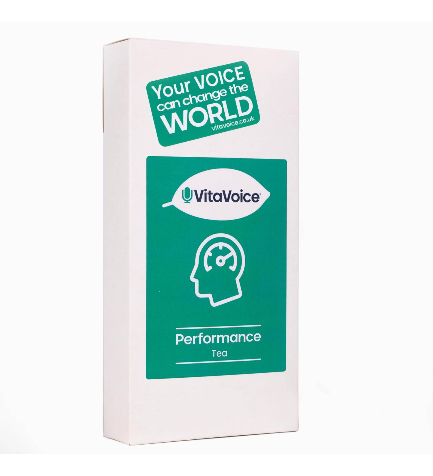 VitaVoice Performance Tea for Throat & Voice Care - Green Mate with Lemongrass, Spearmint, Ginseng, Gingko, Nettle - 15 Luxury Tea Bags - Buy Online on SooperMarket.com