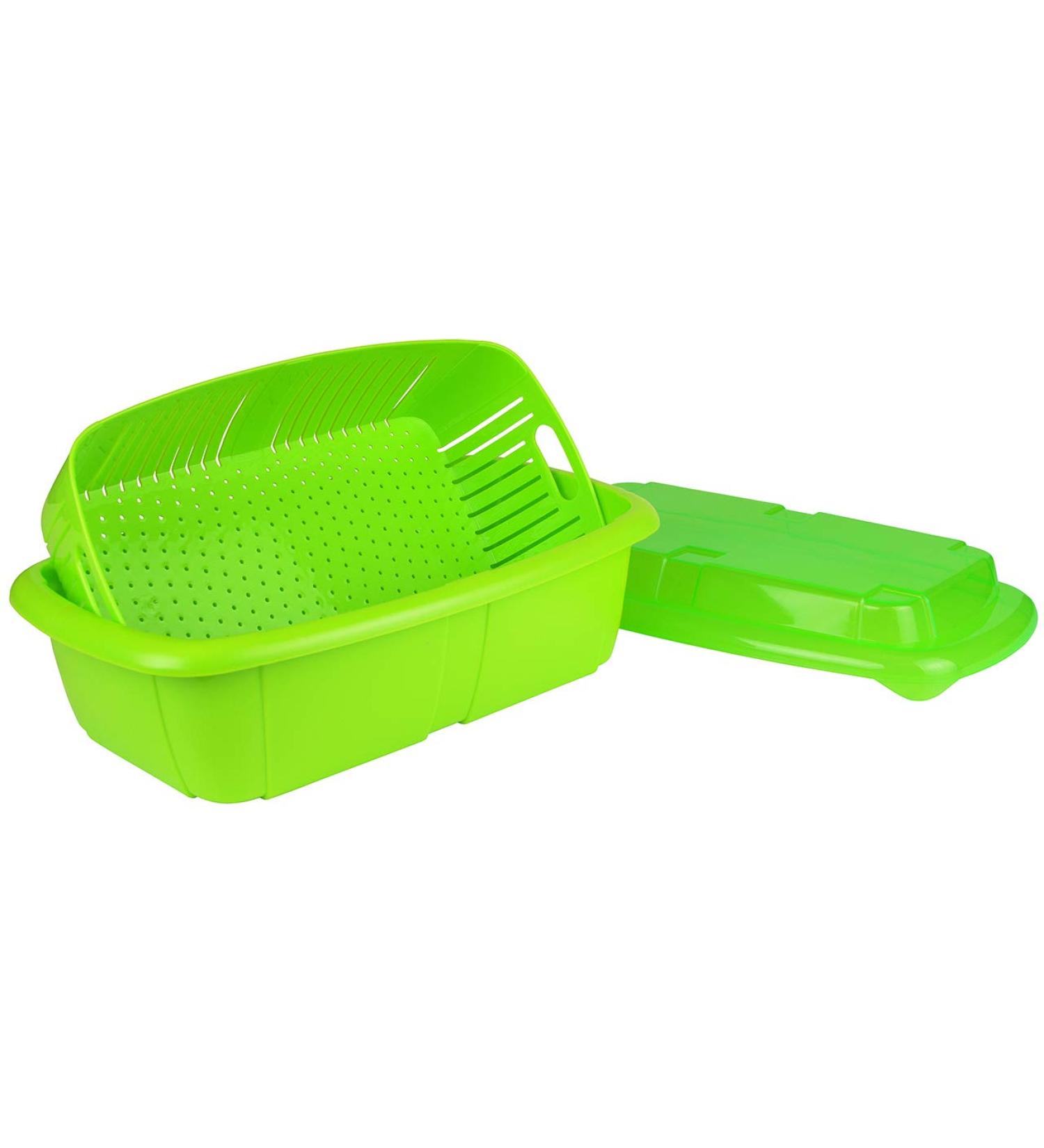 Hutzler 2 Quart Green Fruit Keeper Set - Preserve Freshness | Eco-Friendly Storage Solution - Buy Online on SooperMarket.com