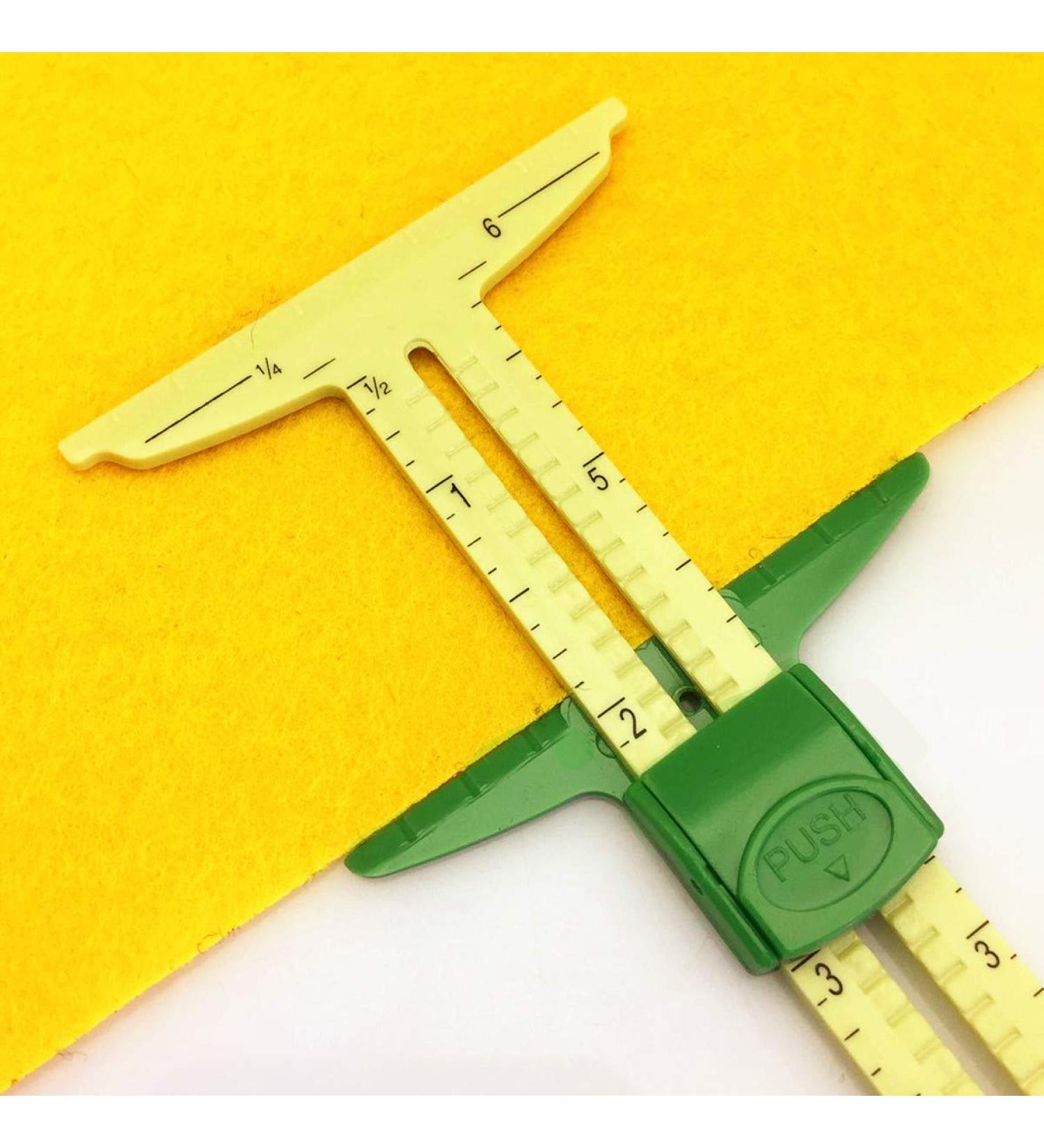YEQIN 5-in-1 Sliding Gauge Measuring Sewing Tool - Style 1 | Essential Sewing Accessories - Buy Online on SooperMarket.com