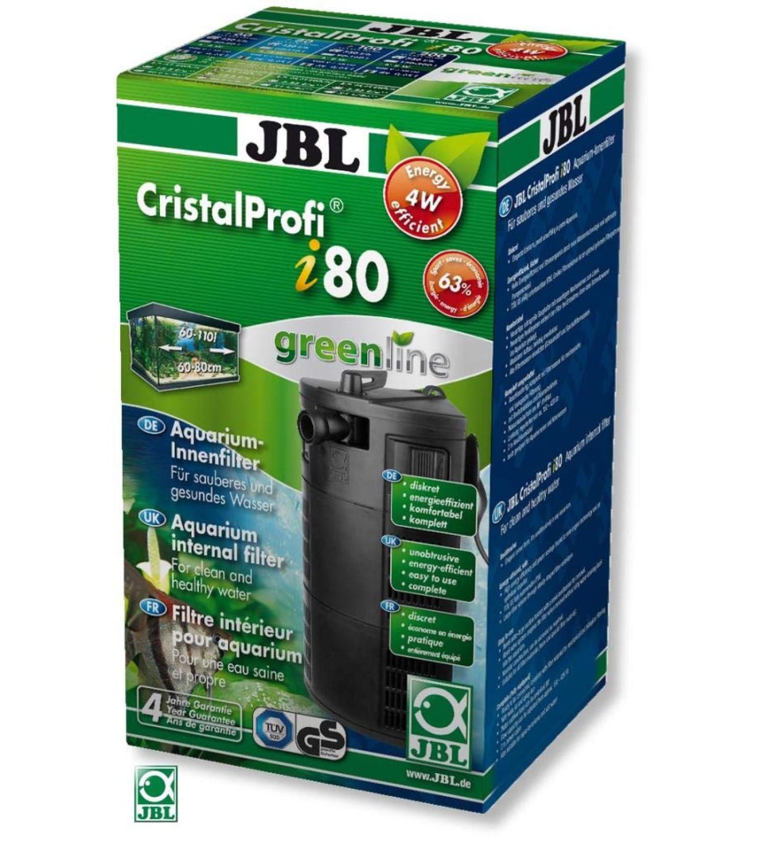 Buy JBL CristalProf i80 Greenline Energy-Efficient Internal Filter for 60-110L Aquariums - Superior Triangular Design | Fast International Shipping - Buy Online on SooperMarket.com
