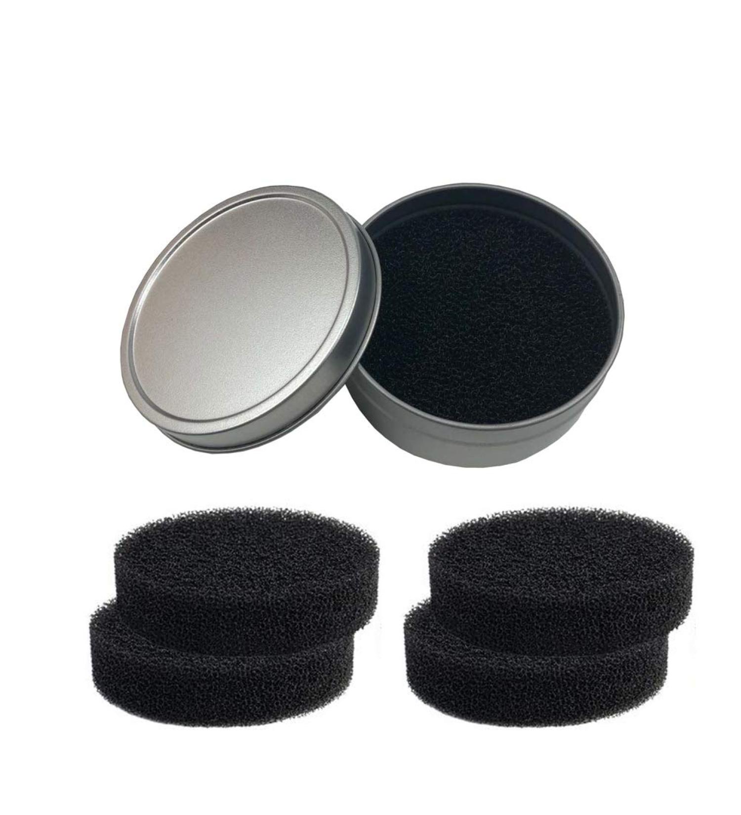 2 in 1 Color Removal Sponge Set for Eye Shadow Blush & Foundation - 4 Replacement Sponges Included - Perfect for Makeup Brush Color Switching - Buy Online on SooperMarket.com