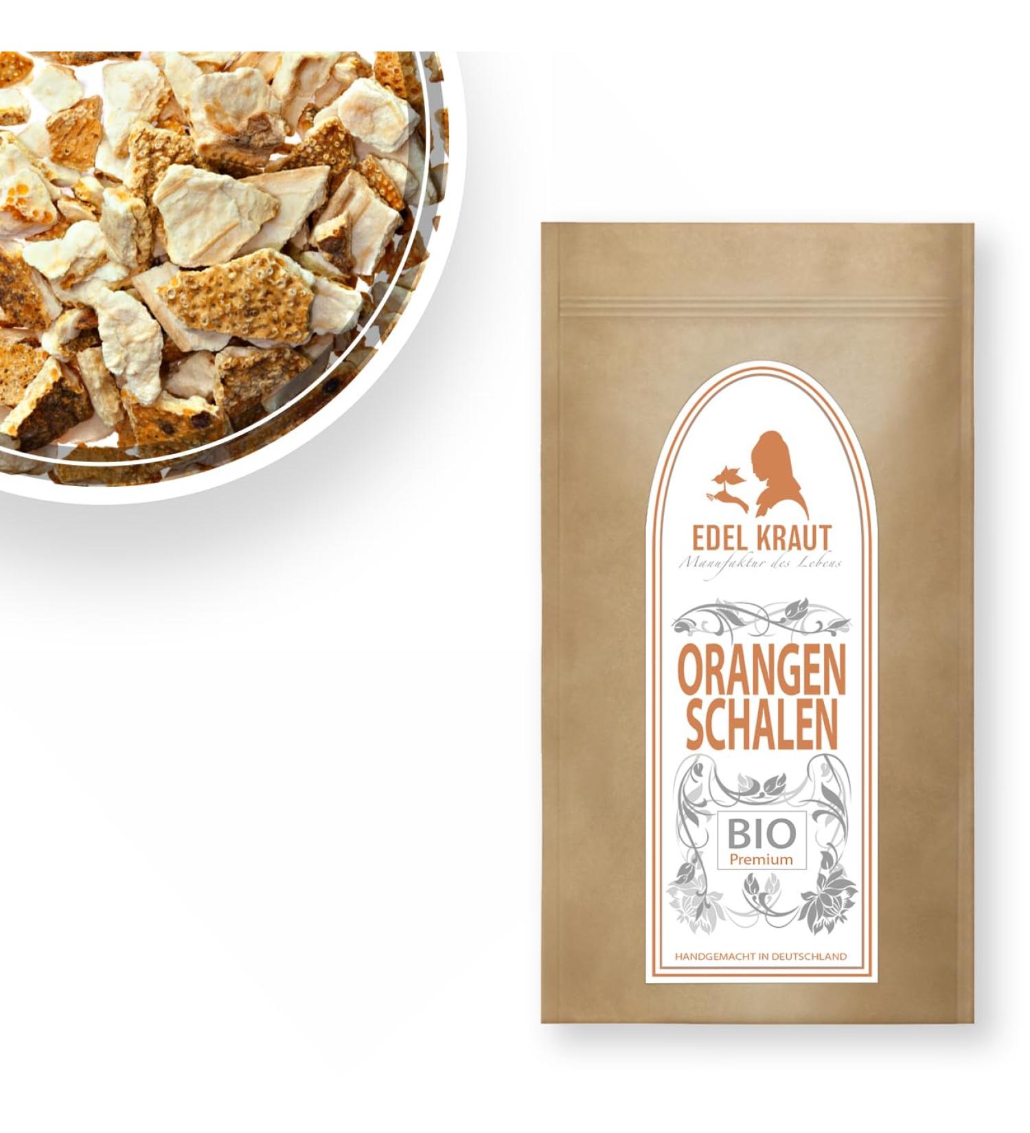 EDEL KRAUT Organic Orange Peel Tea - Premium Sweet Dried Orange Peels 100g for International Shipping - Buy Online on SooperMarket.com