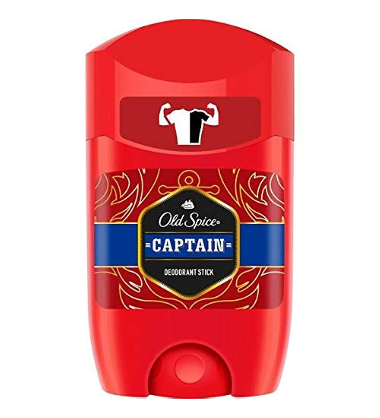 Old Spice Captain Deodorant Stick 50ml - Long-Lasting Odor Protection - Buy Online on SooperMarket.com