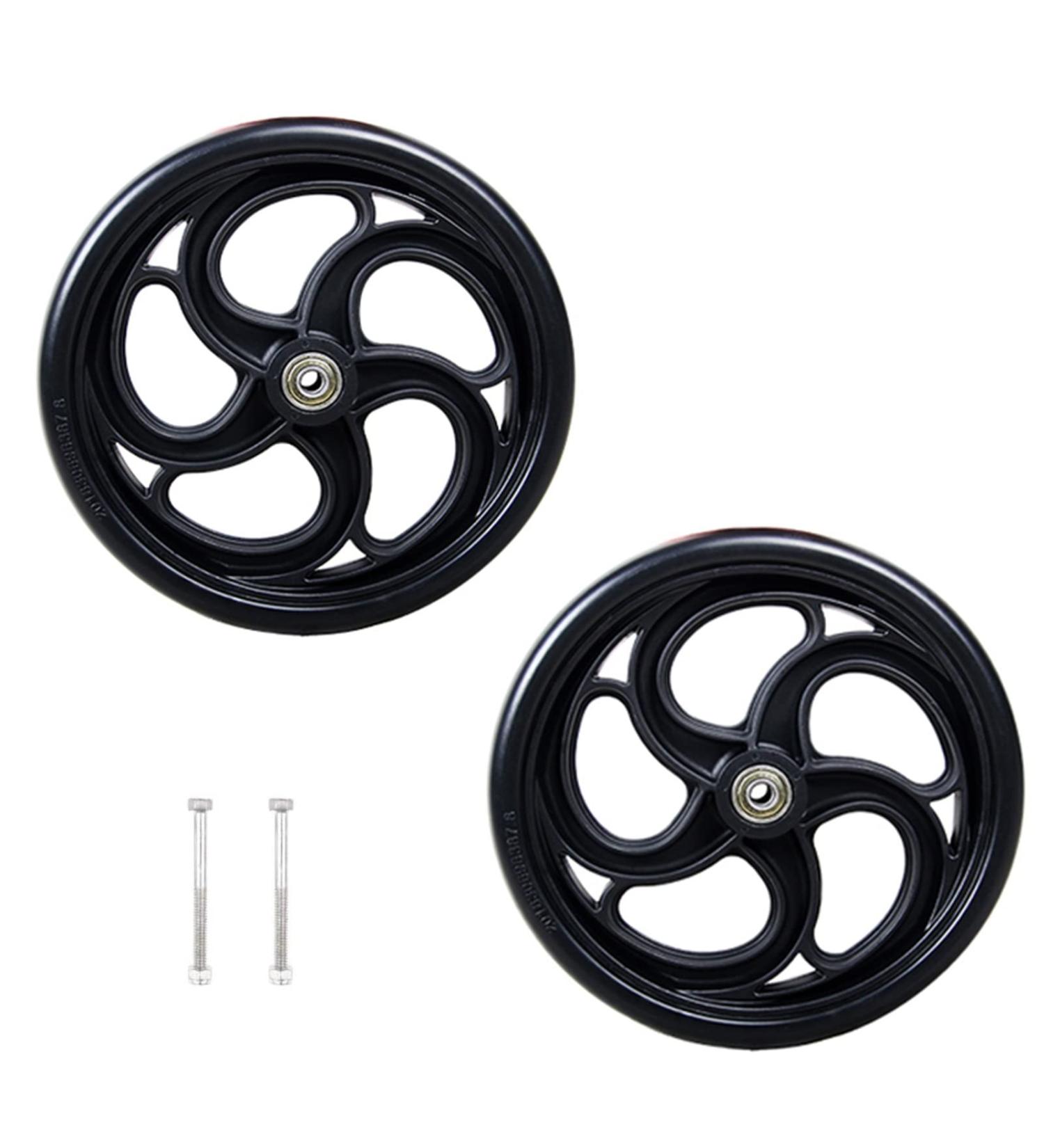 Wheelchair Front Wheel 5Inch 6Inch 8Inch Wheelchair Front Wheels Manual Wheelchair Replacement Wheels Solid Wheels 1 Pair/Black/6Inch(5Inch) 5Inch Black - Buy Online on SooperMarket.com