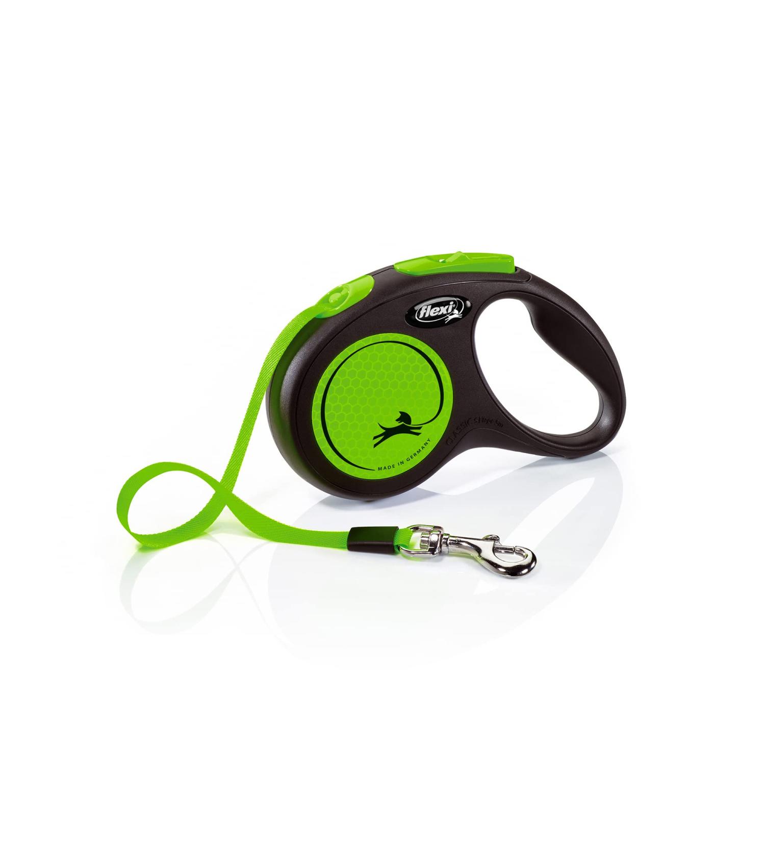 Flexi Retractable Leash New Neon Green - Small | Durable & Stylish | Perfect for Dogs - International Shipping Available - Buy Online on SooperMarket.com