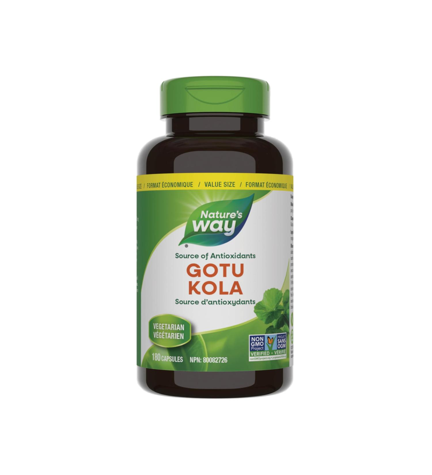 Nature's Way Gotu Kola Health Supplement 180 Count 180 count (Pack of 1) - Buy Online on SooperMarket.com