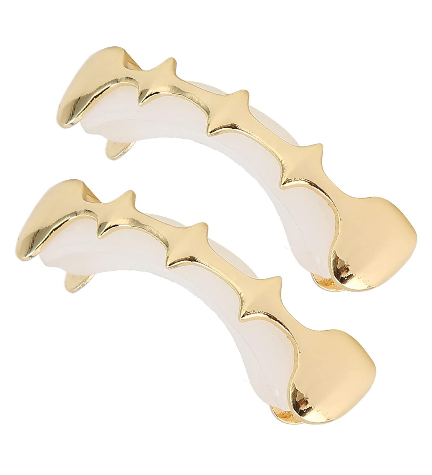 Irregular Hip Hop Denture Set Halloween Hip Hop Teeth Decoration Accessories (Gold) - Buy Online on SooperMarket.com