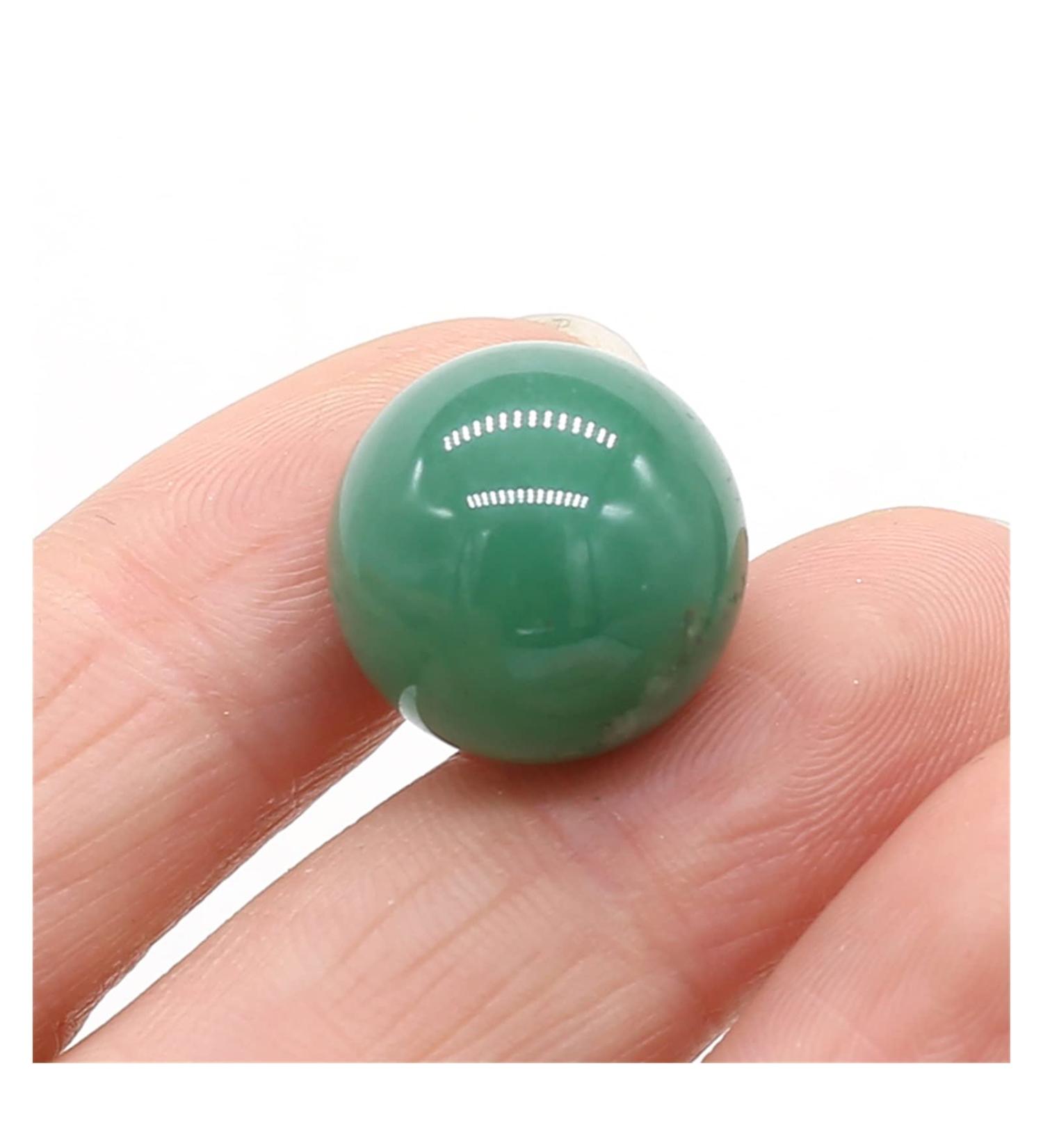 Natural Crystal Rough 16mm Round Natural Crystal Quartz Transfer Ball Polished Gemstone Beads Specimen DIY Jewelry Home Natural Stone (Color : Green Aventurine Size : 1PC) - Buy Online on SooperMarket.com