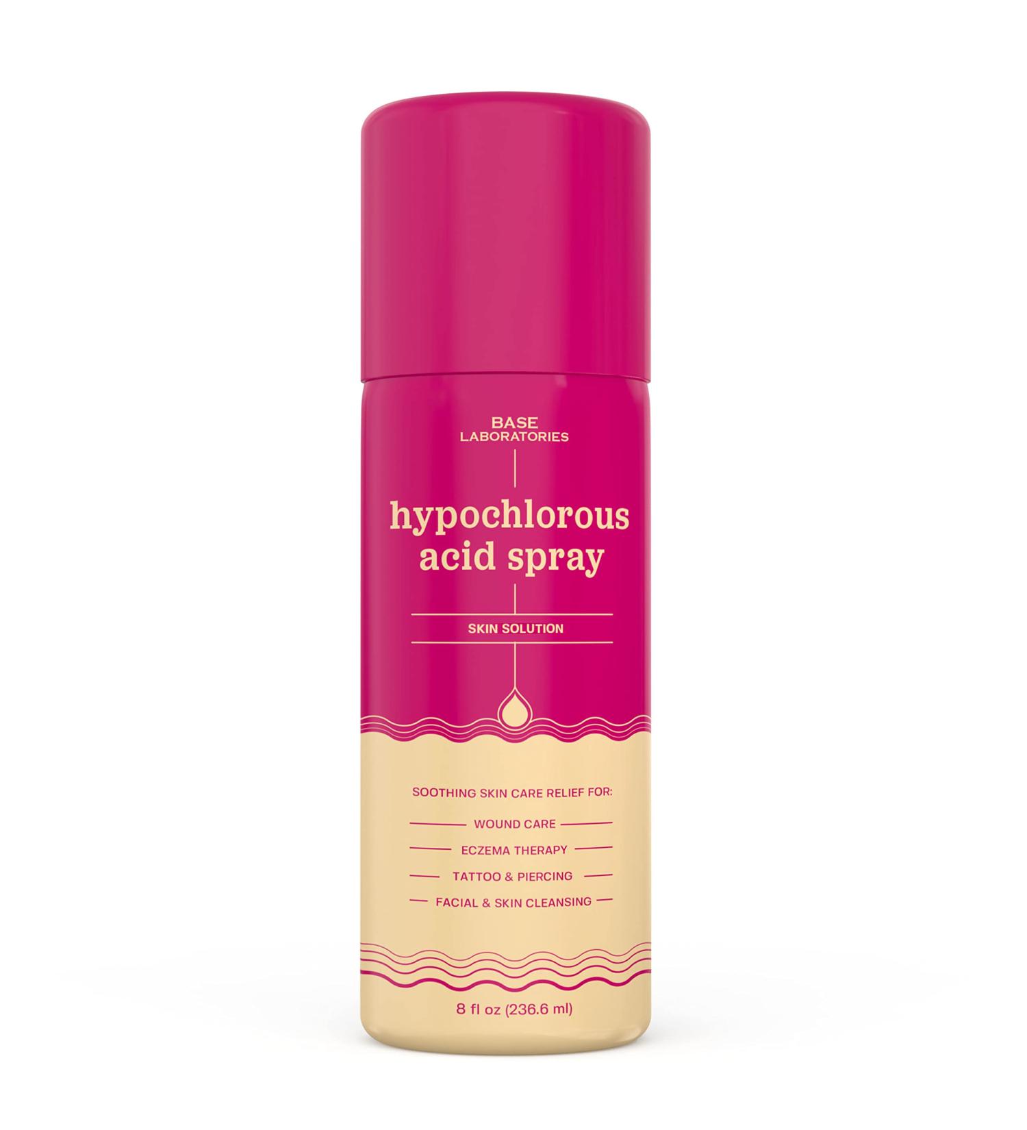 Base Labs Hypochlorous Acid Spray 8oz - Skin Healing Spray for Wound Care, Eczema, Tattoo & Piercing Aftercare - Buy Online on SooperMarket.com