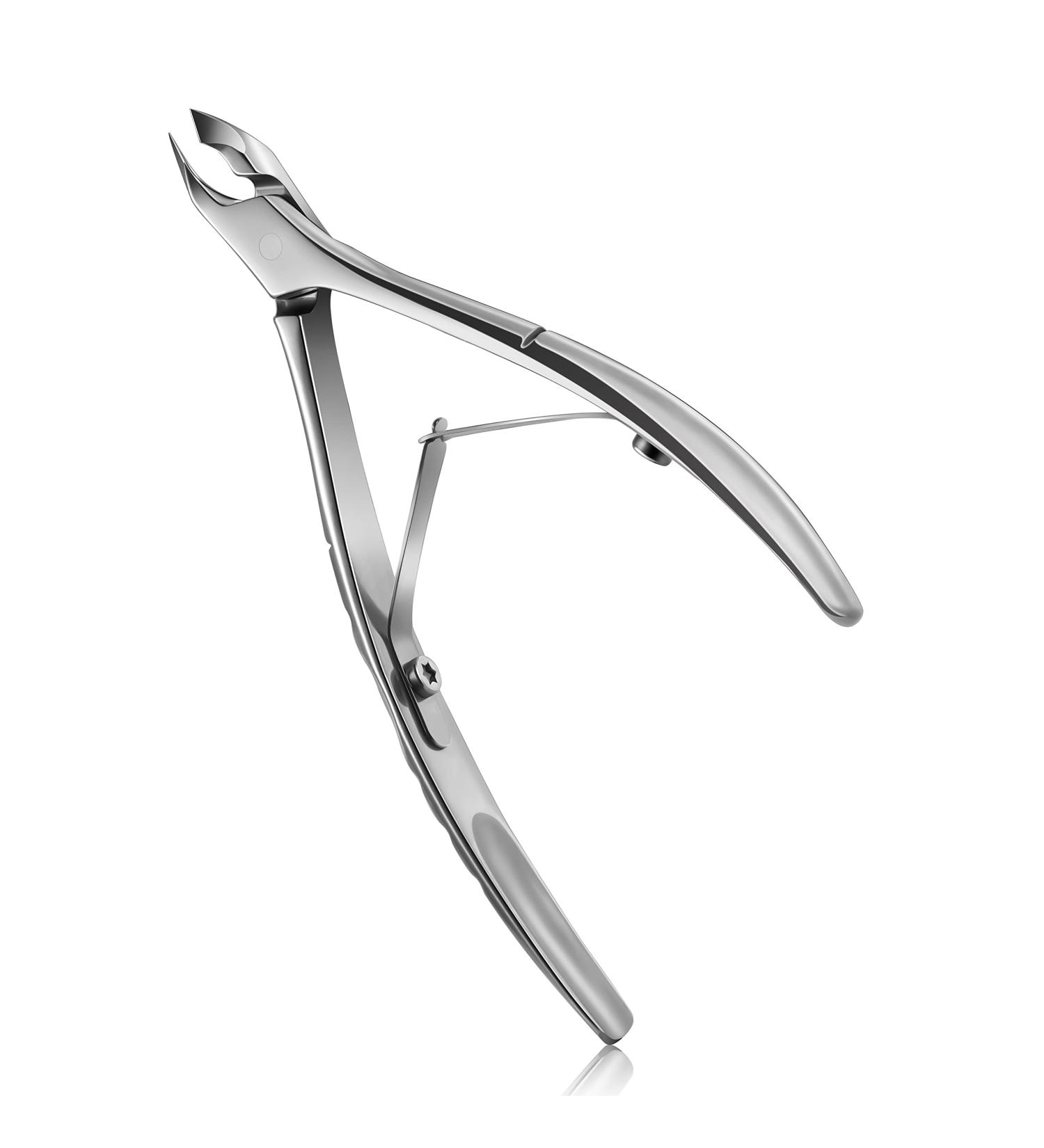Feryes Nail Skin Clippers - 2 in 1 Professional Nail Shaver & Stainless Steel Nail Skin Remover | 6mm Full Jaw Pliers - Silver Color - Buy Online on SooperMarket.com