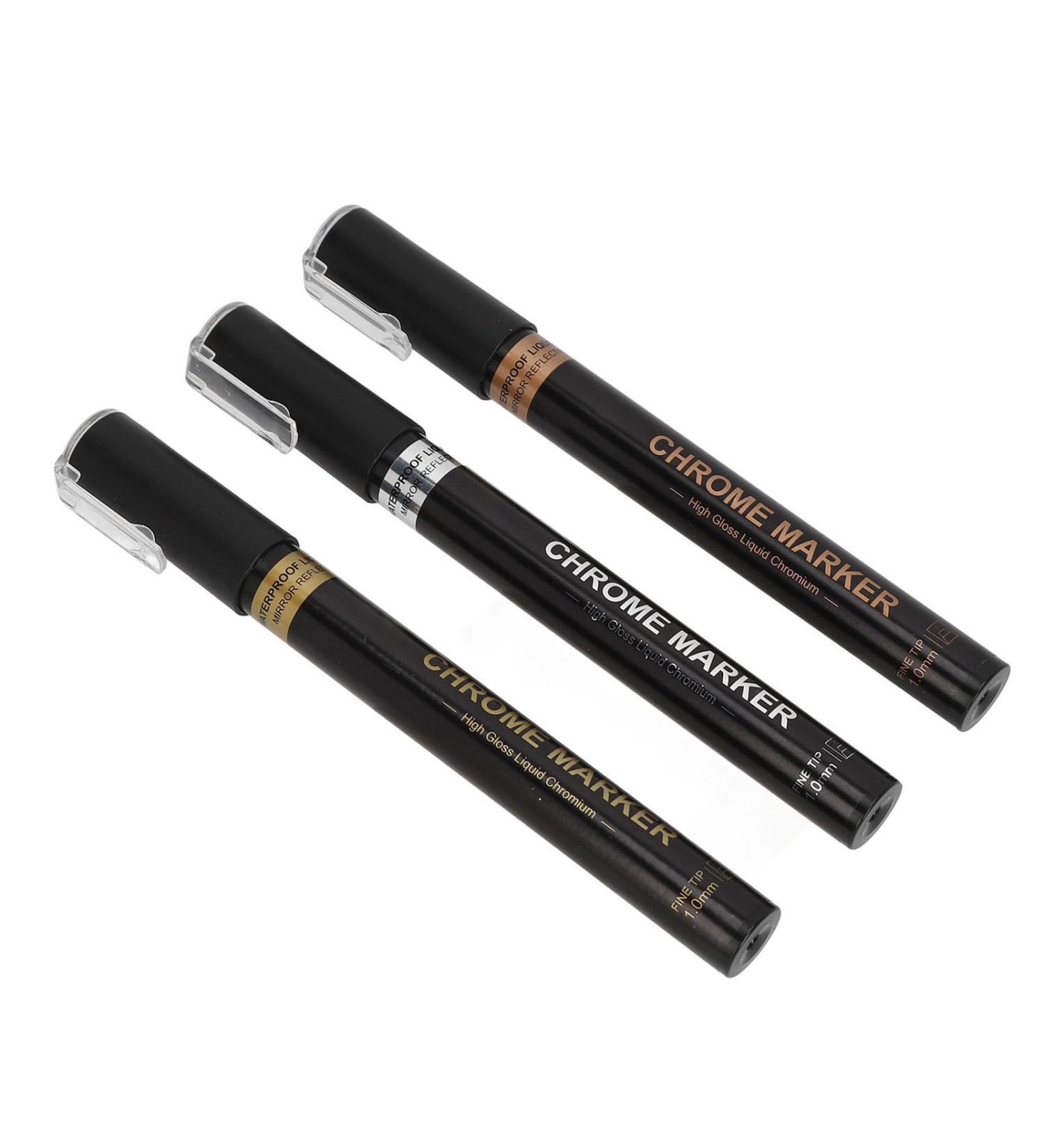 Nail Art Graffiti Pen Portable Nail Art Drawing Pens Set Easy to Use 3 Pieces for Nail Salon - Buy Online on SooperMarket.com