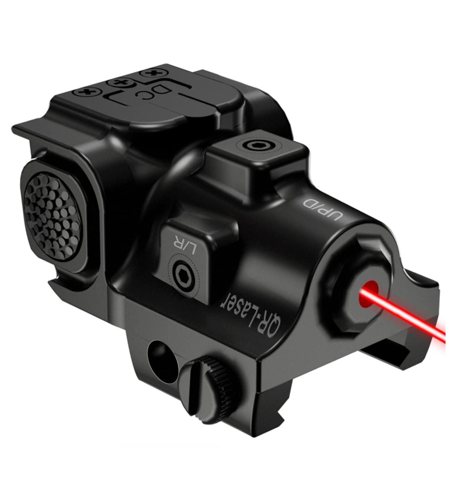 QR-Laser Green/Red/Blue Tactical Laser Sight | Rechargeable Compact Low Profile Beam with Strobe Function | Upgraded Version for Picatinny Weaver Rail - Buy Online on SooperMarket.com