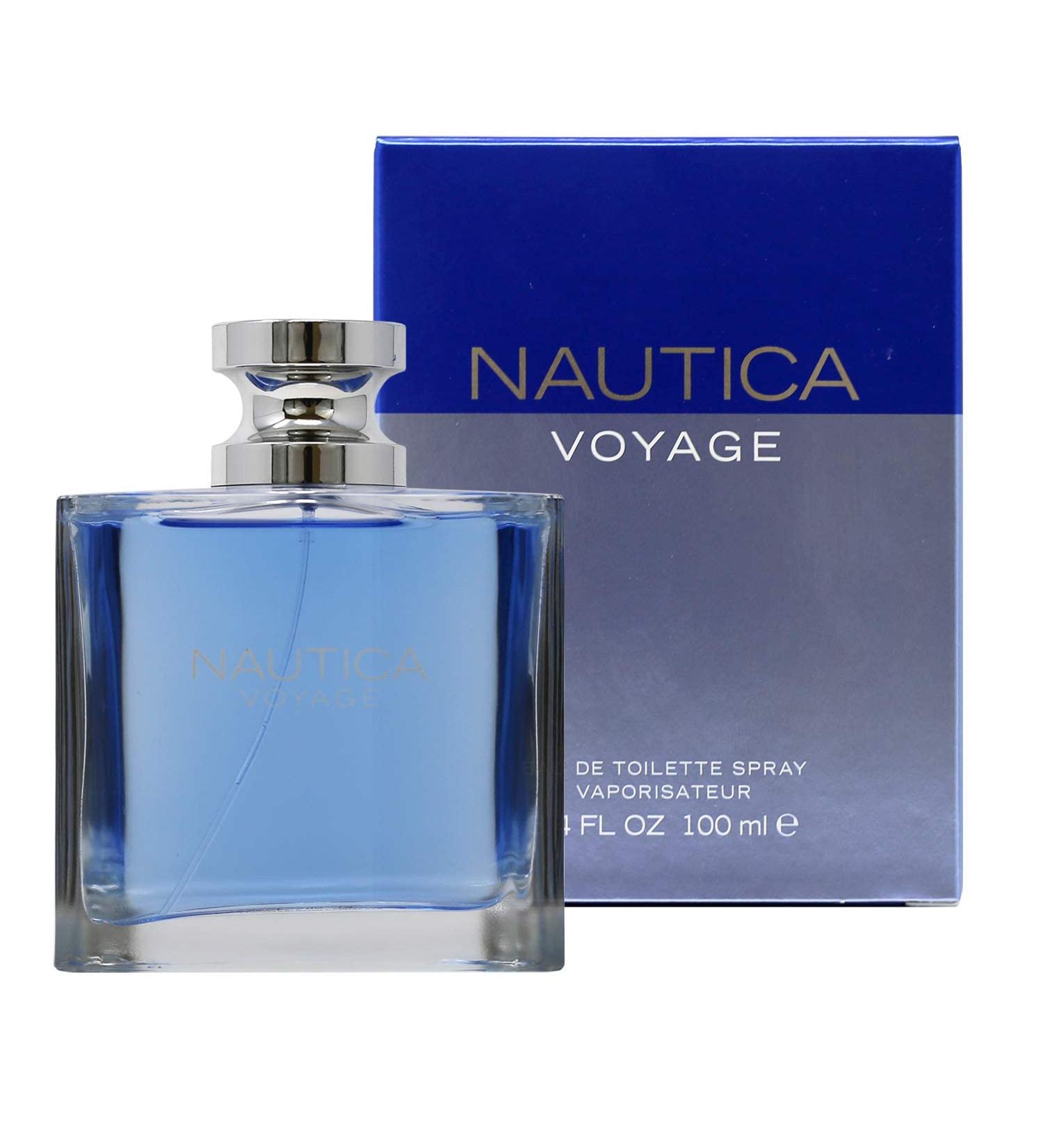 Nautica Voyage by Nautica Eau de Toilette Spray for Men 3.4oz - Pack of 1 | Long-lasting Fresh Wood Scent - Buy Online on SooperMarket.com