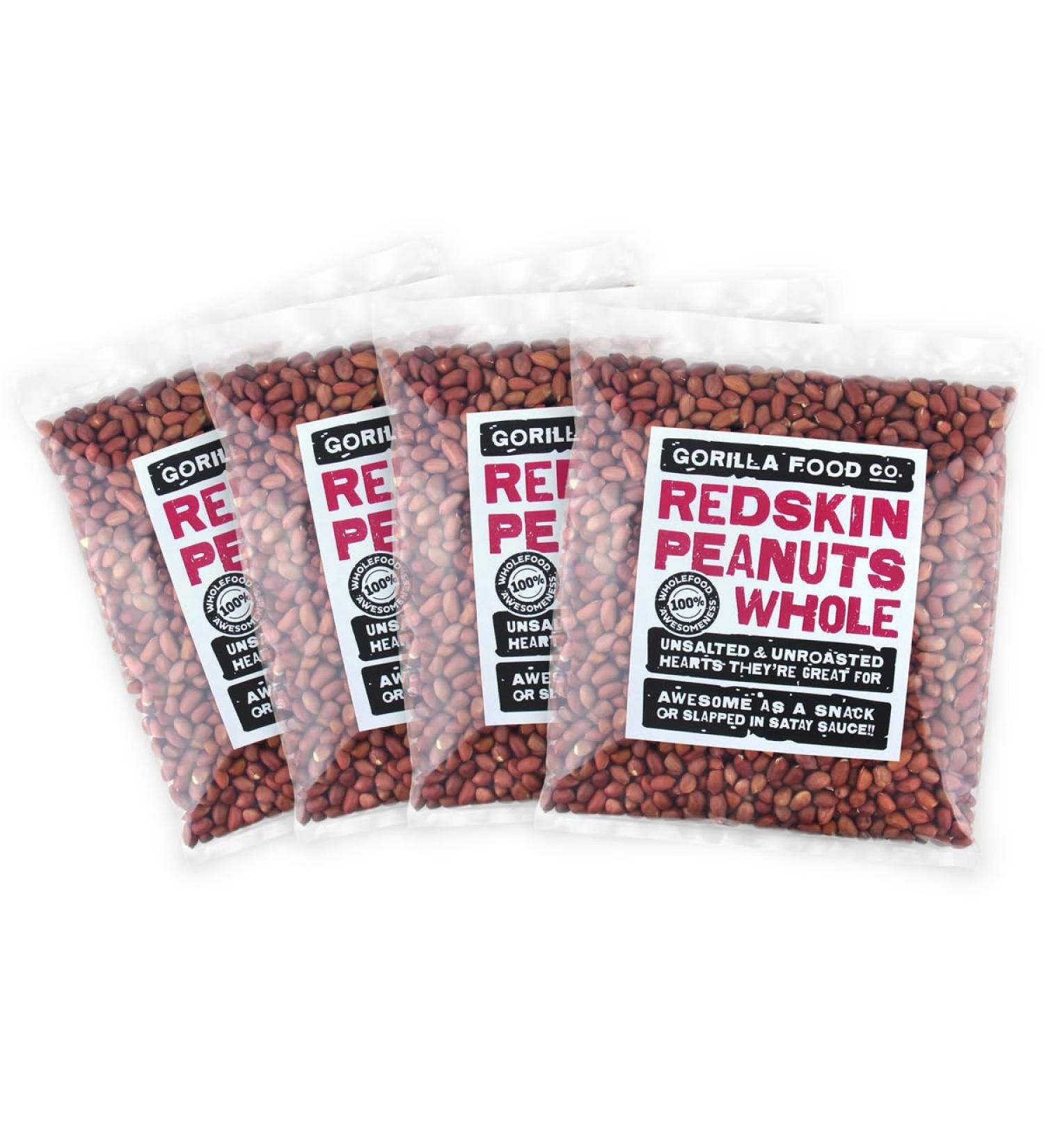 Gorilla Food Co. Redskin Peanuts Whole - 3.2kg (4 Packs) - Buy Online on SooperMarket.com