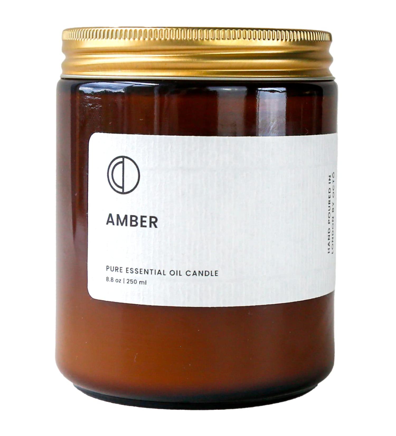 OCT Amber Scented Candle | 250ml Soy Wax with Natural Essential Oils - Premium International Shipping - Buy Online on SooperMarket.com