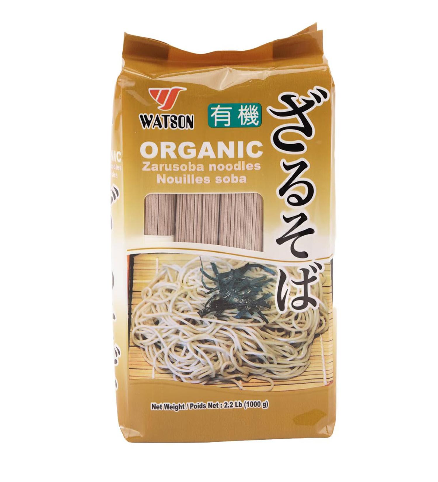 WATSON Organic Zarusoba Noodles 2.2lbs / 1kg | Soba Noodles | Soba noodles buckwheat | Soba | Buckwheat noodles | Japanese noodles | USDA ORGANIC | Certified Organic | - Buy Online on SooperMarket.com
