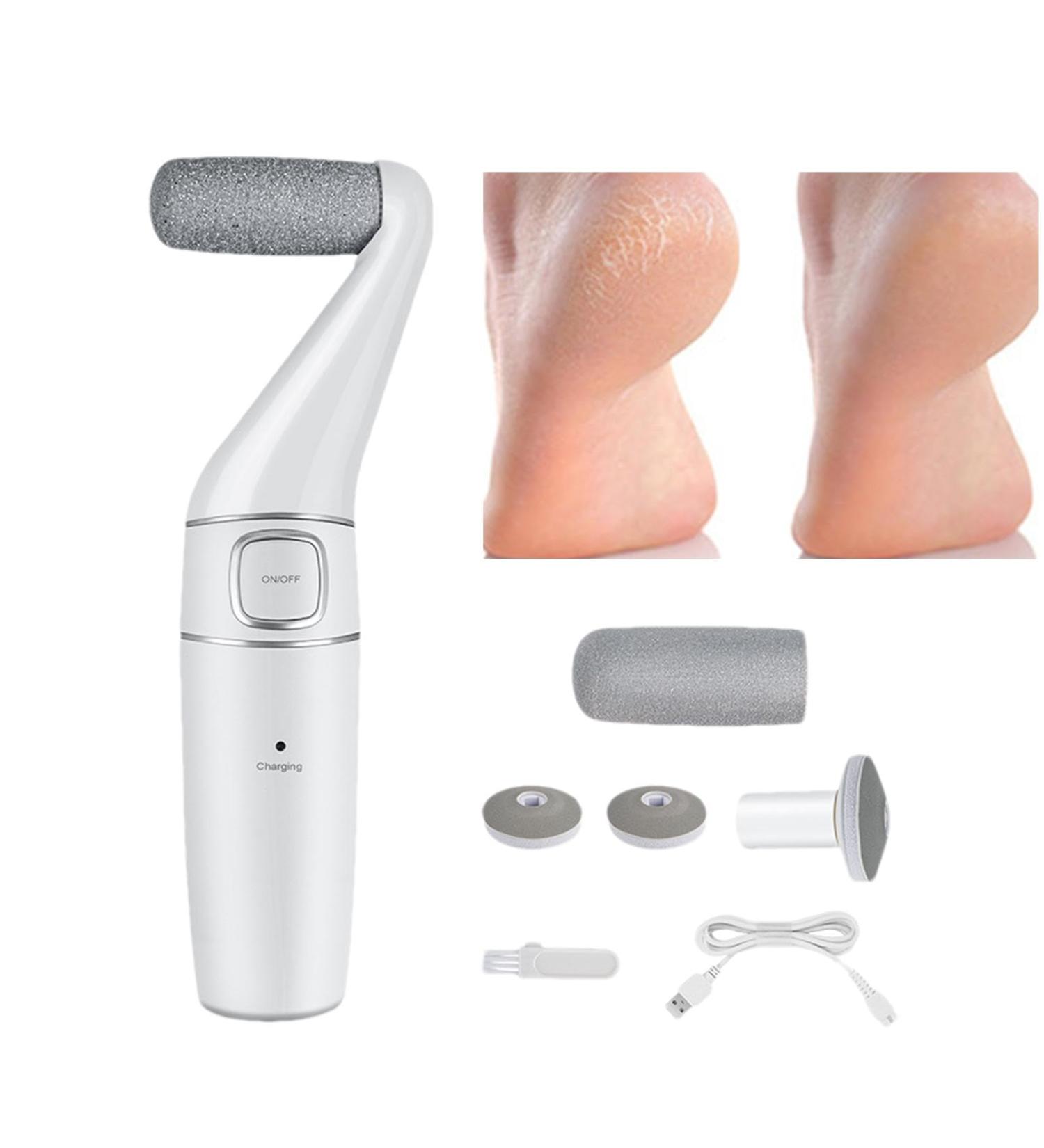 Dranng Foot Callus Remover Tool Electric | Rechargeable Adjustable Speed Foot File Pedicure - Foot File Pedicure Foot Scrubber File Pedicure Tools Portable Callus Remover Tool Efficient Foot - Buy Online on SooperMarket.com