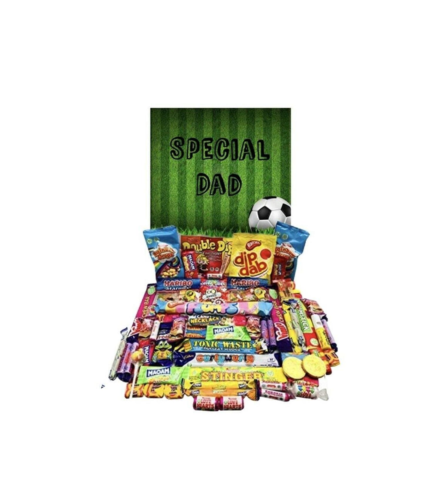 Special Football Dad Pick N Mix Ultimate Retro Sweet Box Candy Hamper Birthday Present Daddy Chocolate & Sweet Box - Buy Online on SooperMarket.com