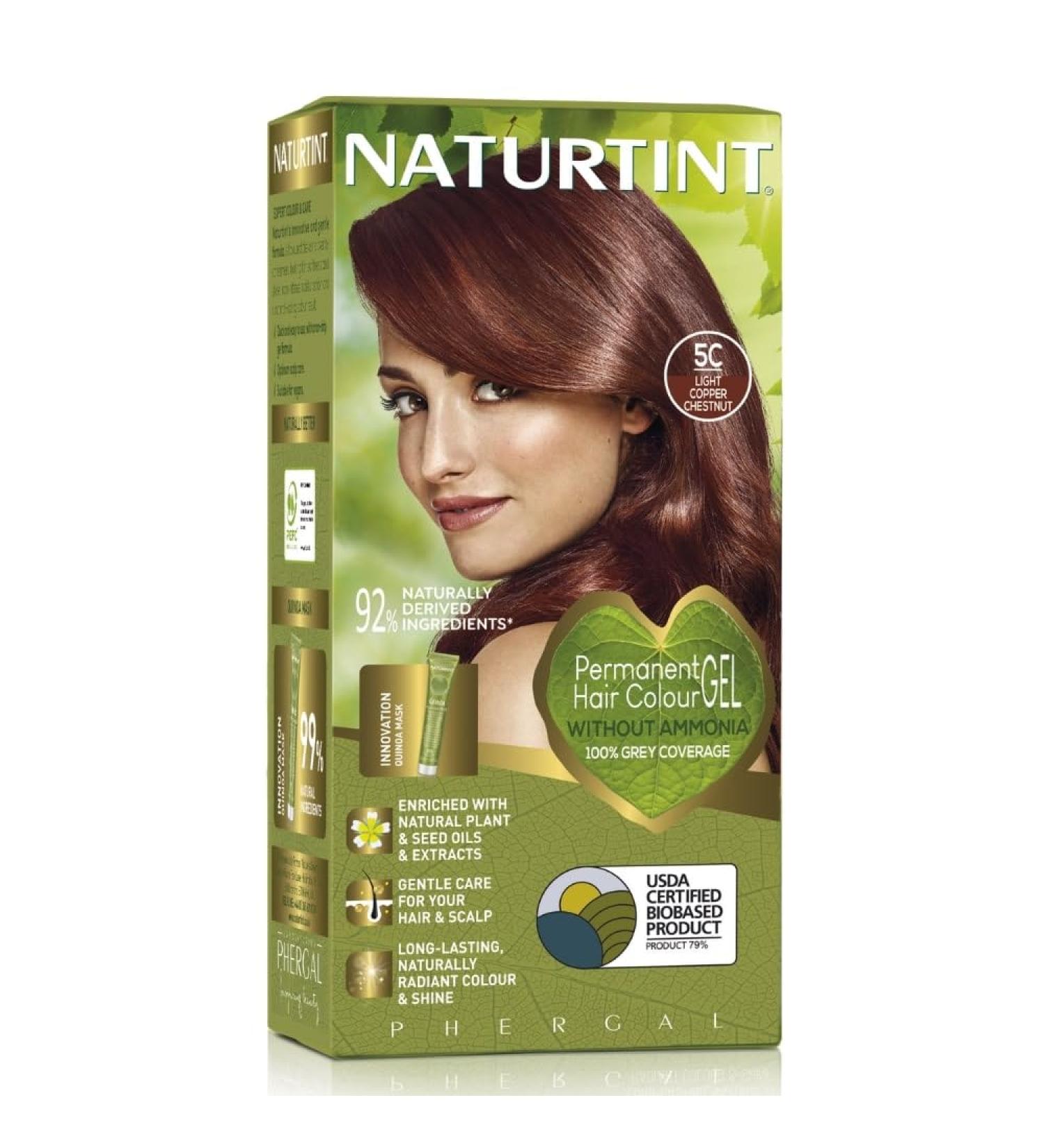 Naturtint Permanent Hair Colour 5C Light Copper Chestnut - Vibrant and Natural Results - Buy Online on SooperMarket.com
