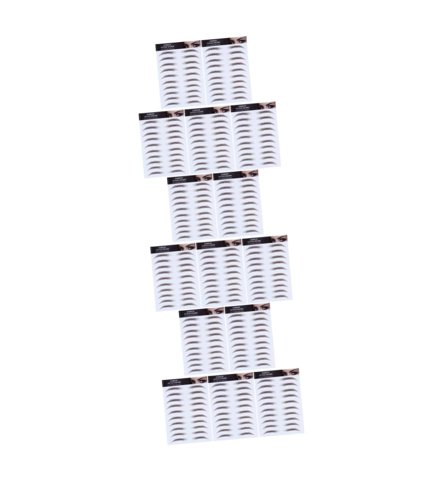 MAGICLULU 15 Pcs Eyebrow Stickers Fake Eyebrows 6 Proof Water Transfer Paper with Ink Tool - Buy Online on SooperMarket.com