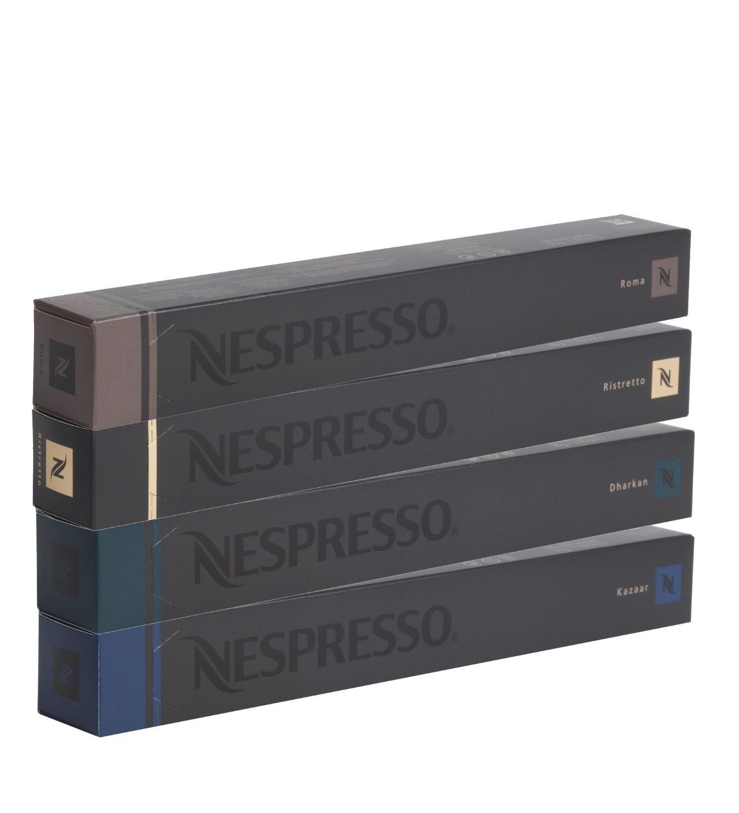 40 Nespresso mix (10 x Kazaar 10 x Dharkan 10 x Ristretto 10 x Roma)