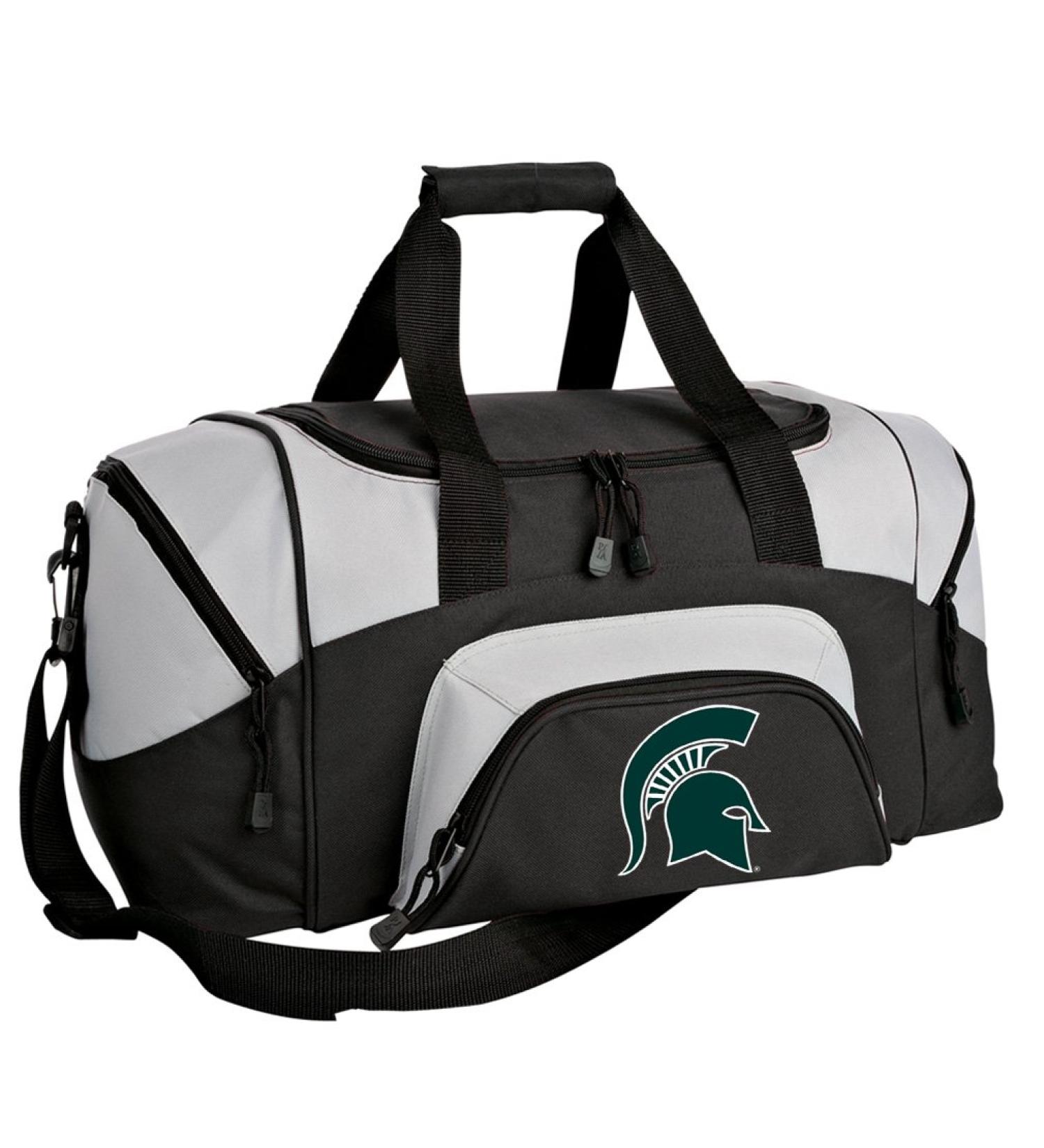 SMALL Michigan State Duffel Bag Michigan State University Gym Bags or Suitcase