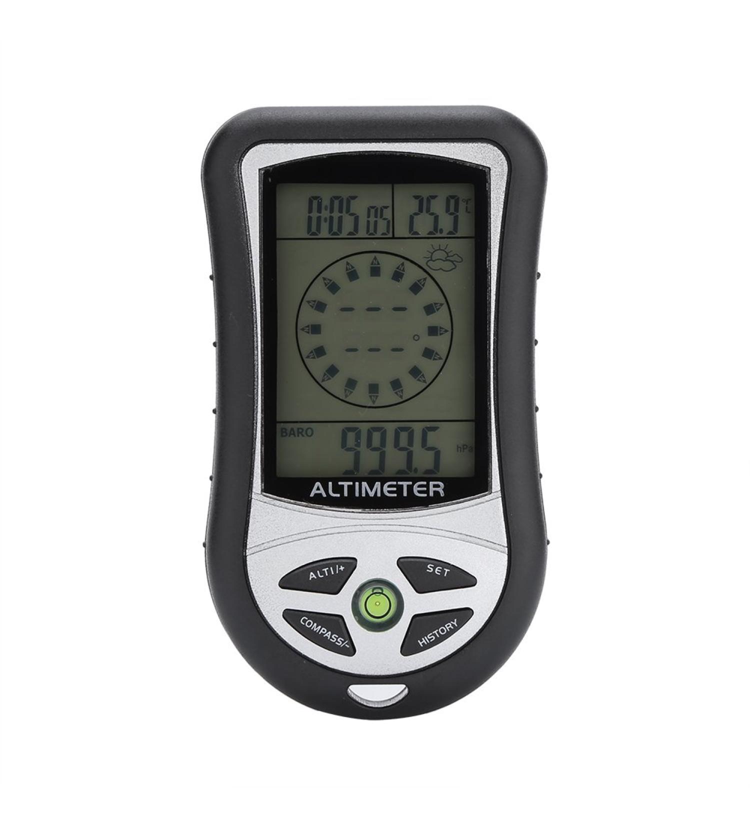 VGEBY Altimeter Watch - 8 in 1 Multifunctional Outdoor Digital Compass LCD Altimeter Barometer Thermometer - Ideal for Hiking - Buy Online on SooperMarket.com