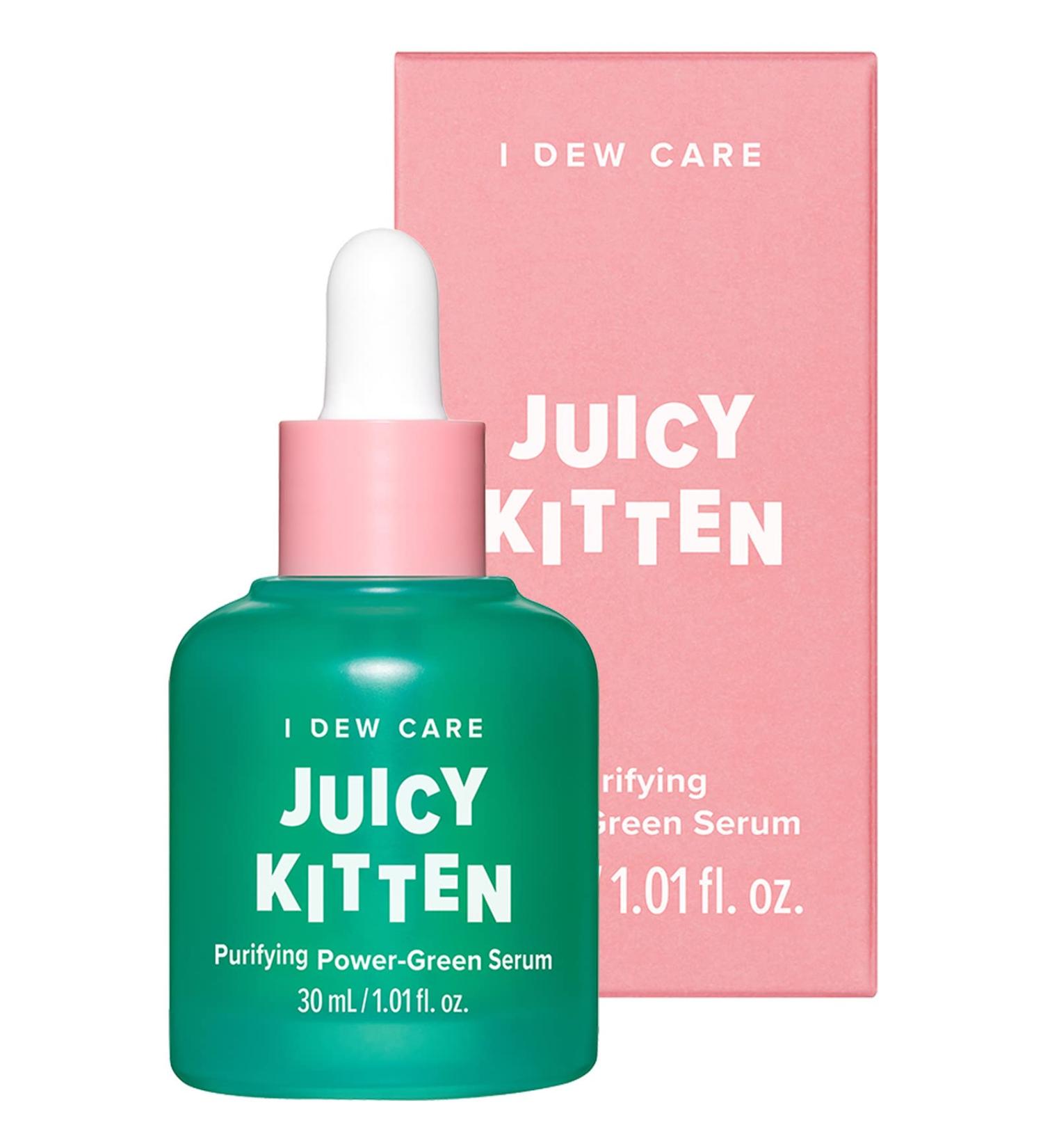 I Dew Care Juicy Kitten Face Serum - Purifying Power-Green Korean Skincare 1.01 Fl Oz - Buy Online on SooperMarket.com