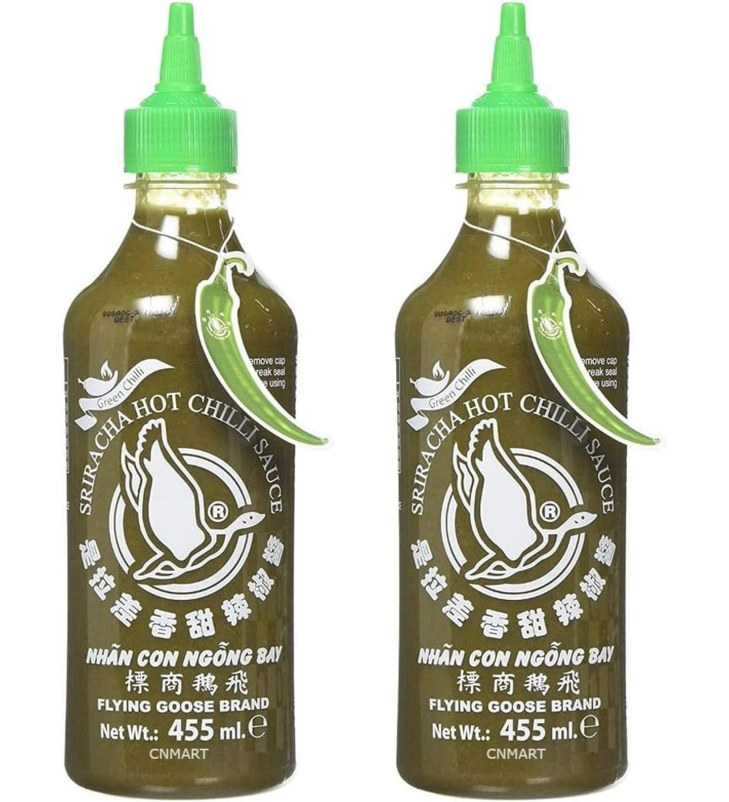 Flying Goose Green Chilli Sriracha Hot Sauce 455ml (Pack of 2) by CNMART - Buy Online on SooperMarket.com