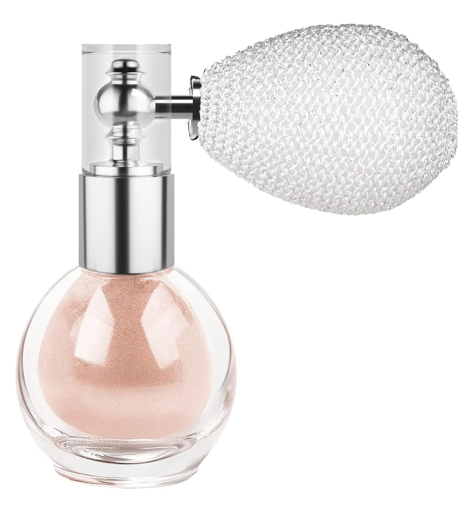 Glitter Body Spray Face Hair Highlighter - Nude Pink Shimmer High Gloss Powder Sparkle Makeup - Buy Online on SooperMarket.com