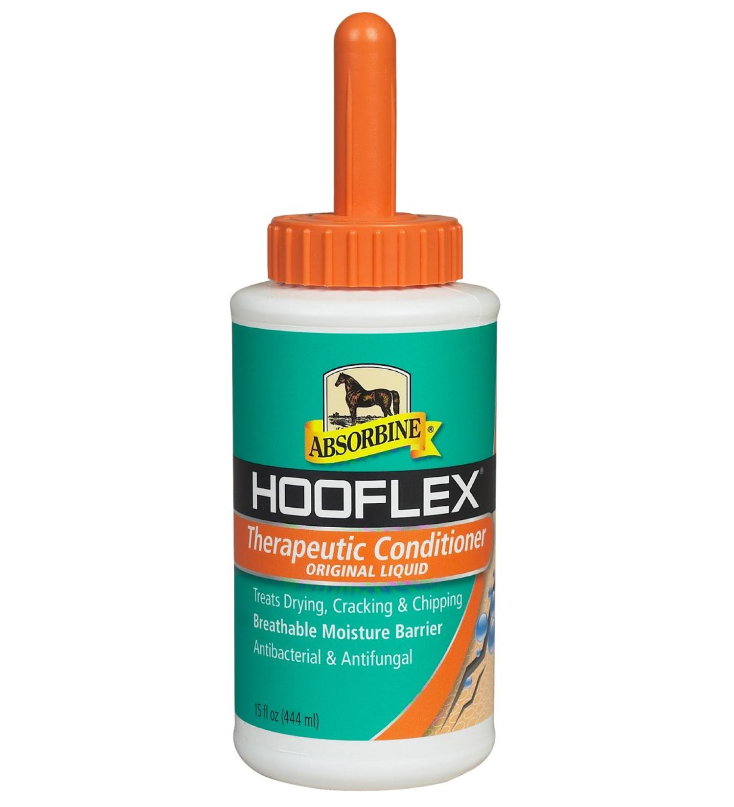 Absorbine Hooflex Original Liquid Hoof Conditioner (450ml or 887ml) protects against dryness and cracking