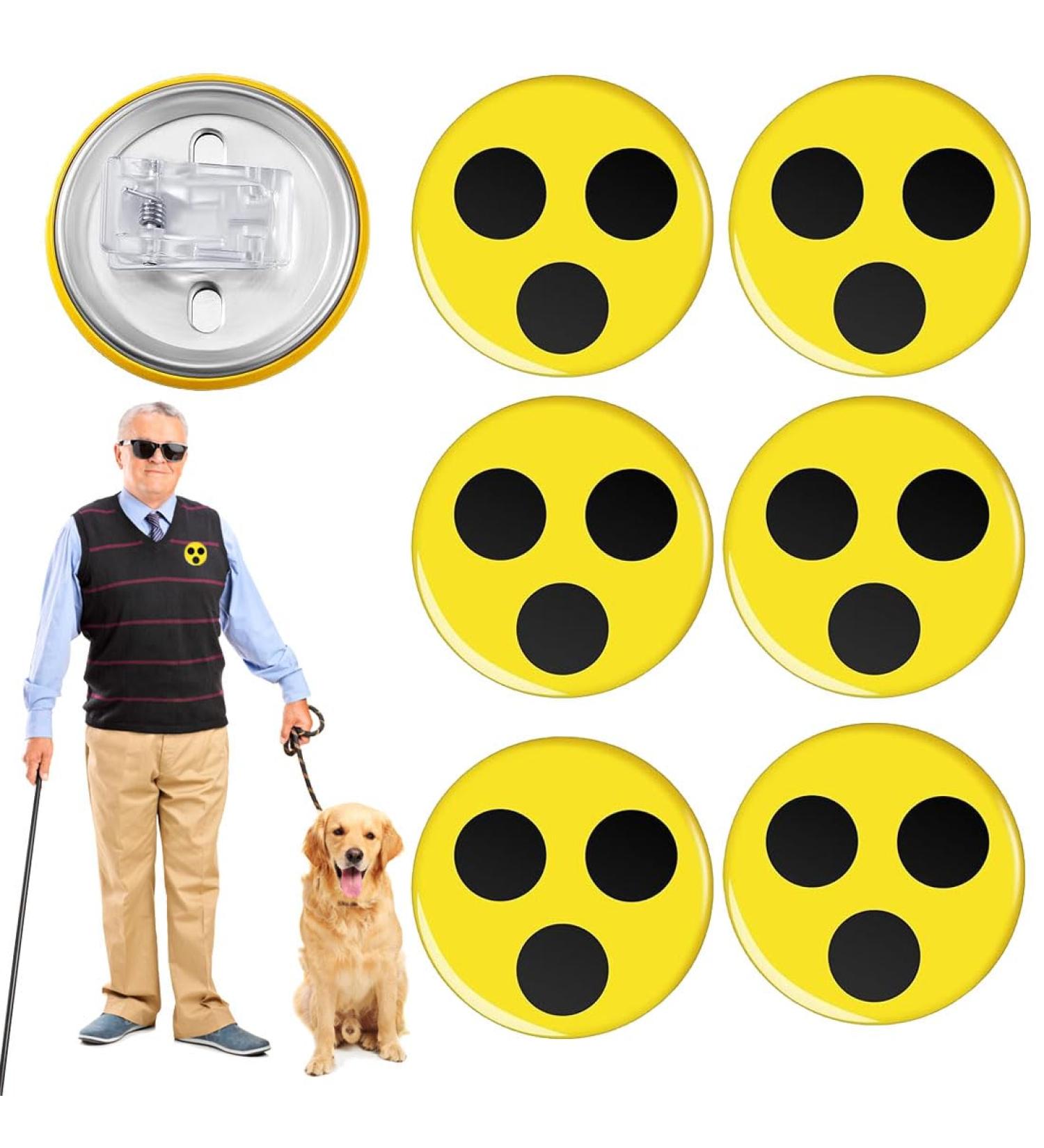 Buy High-Quality Blind Plugs & Badges with Clamp | 6-Piece Kit for the Visually Impaired & Dementia Care - Buy Online on SooperMarket.com