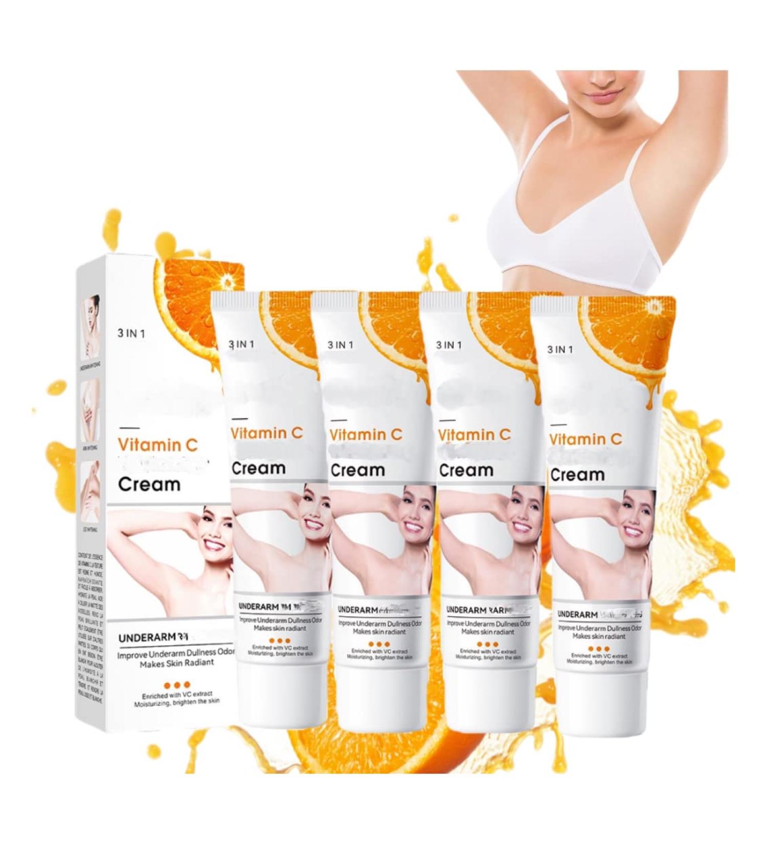 TMEEIHNSS 4PCS Whitening Cream Set with Collagen - Moisturizing Cream for Dark Skin, Underarm Lightening Cream for Knees - Buy Online on SooperMarket.com
