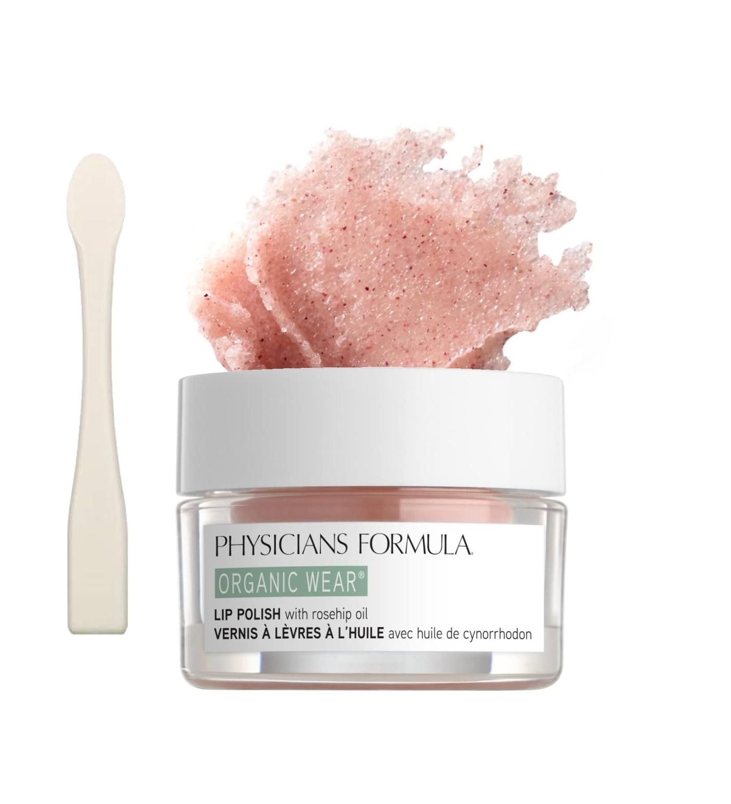 Physician's Formula Organic Wear Lip Polish - Exfoliating Lip Scrub for Dry and Cracked Lips - Hypoallergenic Lip Treatment with Organic Ingredients - Buy Online on SooperMarket.com