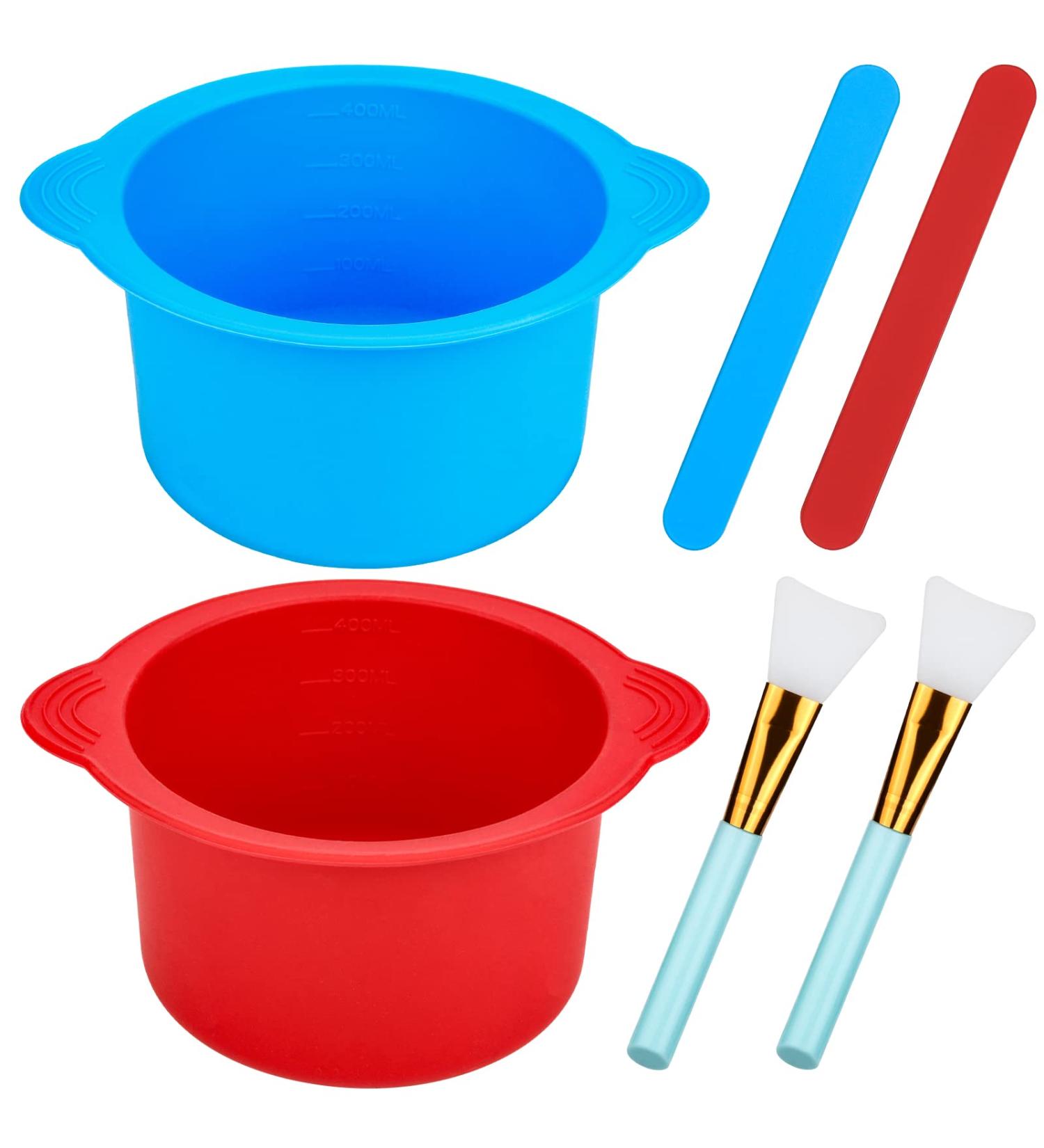 Silicone Wax Warmer Liner 2pcs - Non-Stick Insert for 16oz Electric Waxing Kit with Spatulas & Brushes - Reusable Wax Pot Replacement for Hair Removal - Buy Online on SooperMarket.com