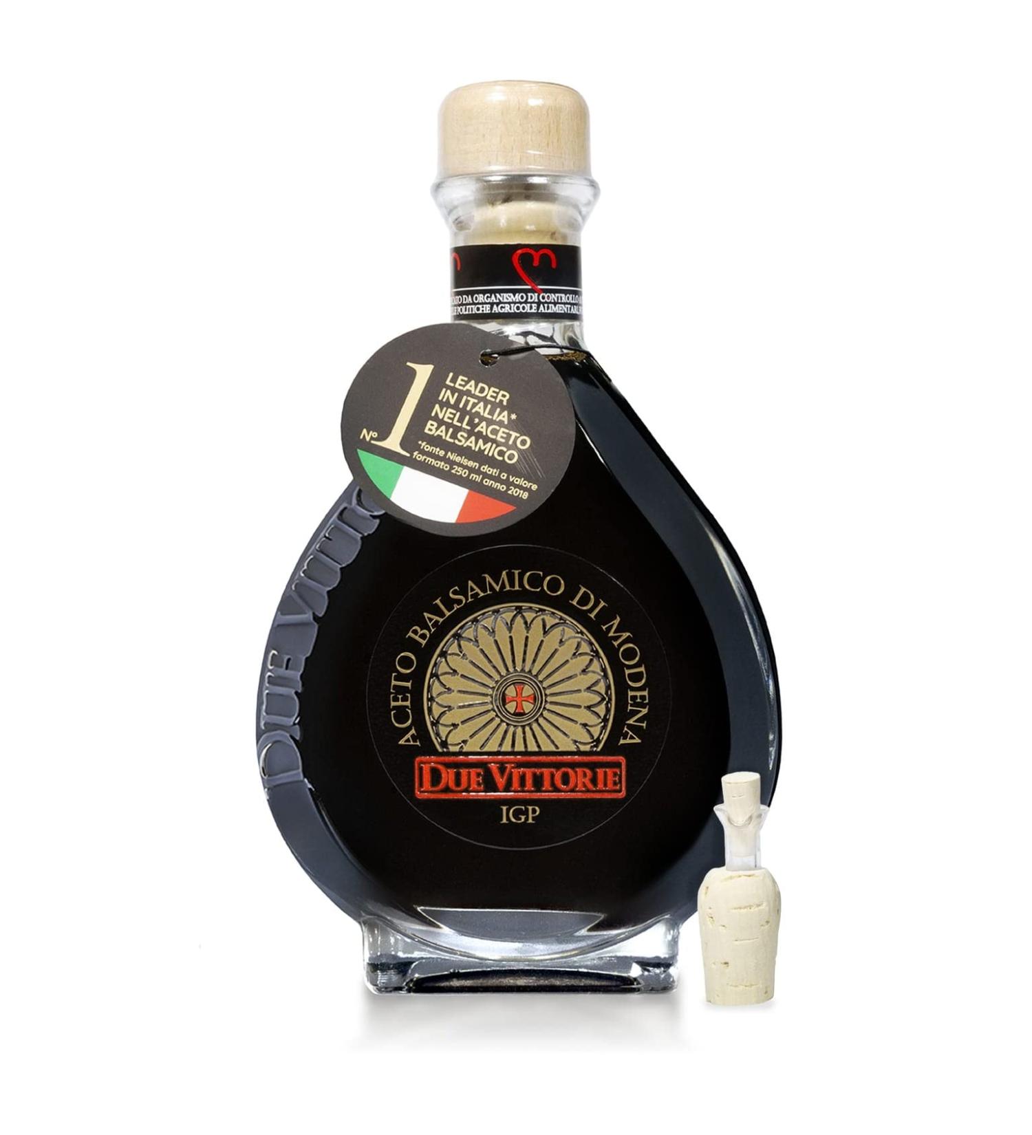 Due Vittorie Oro Gold Barrel Aged Balsamic Vinegar - Special Edition 8.45 fl oz (250ml) Glass Decanter - Buy Online on SooperMarket.com