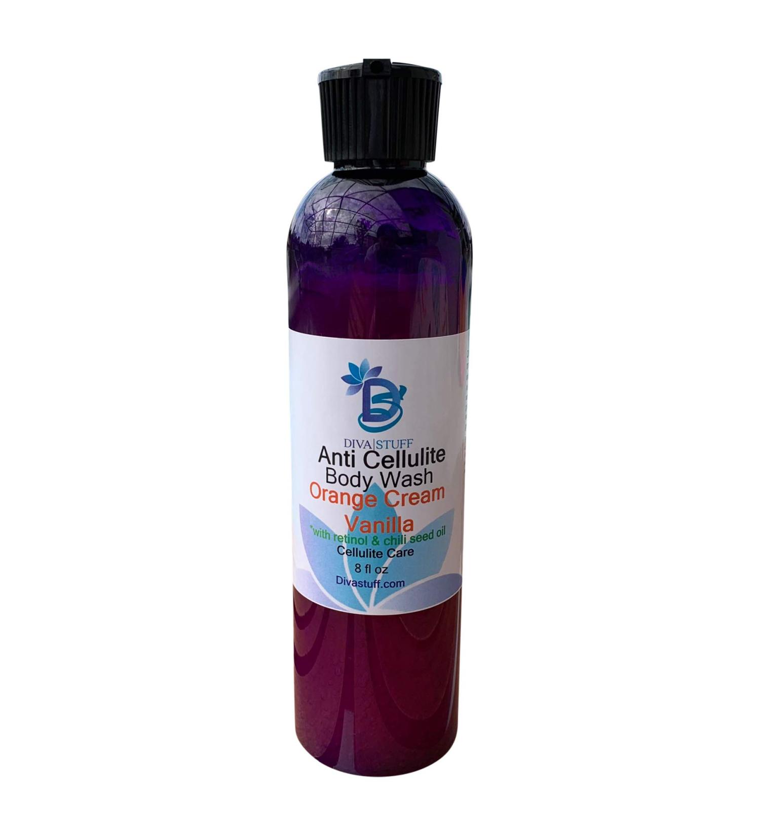 Buy Anti Cellulite Body Wash - Orange Cream Scent Retinol & Caffeine | Diva Stuff - Buy Online on SooperMarket.com