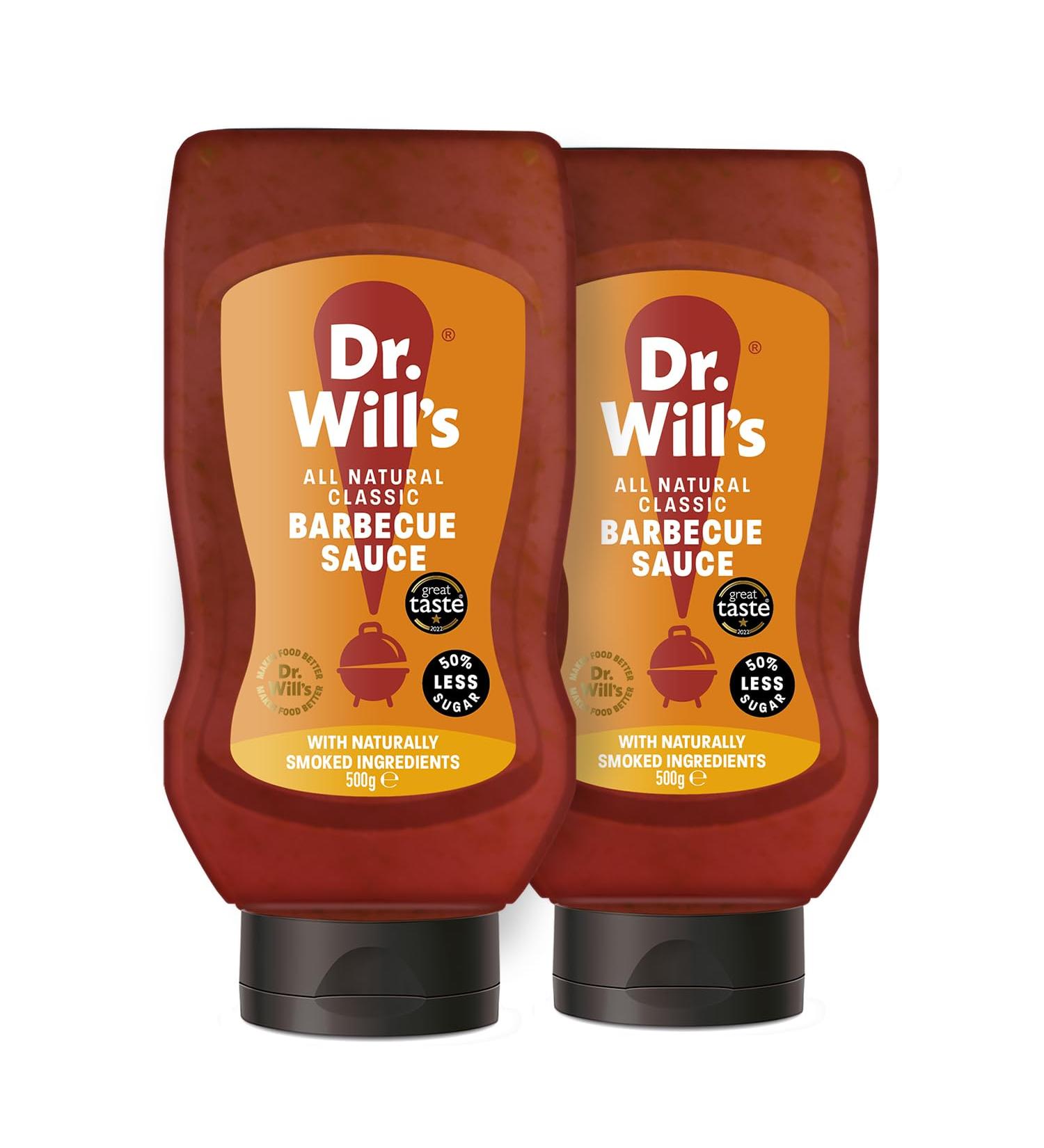 Dr Will's BBQ Sauce in Easy Squeeze Bottle | No Preservatives Naturally Sweetened - 500 g (Pack of 2) BBQ 500 g (Pack of 2) - Buy Online on SooperMarket.com