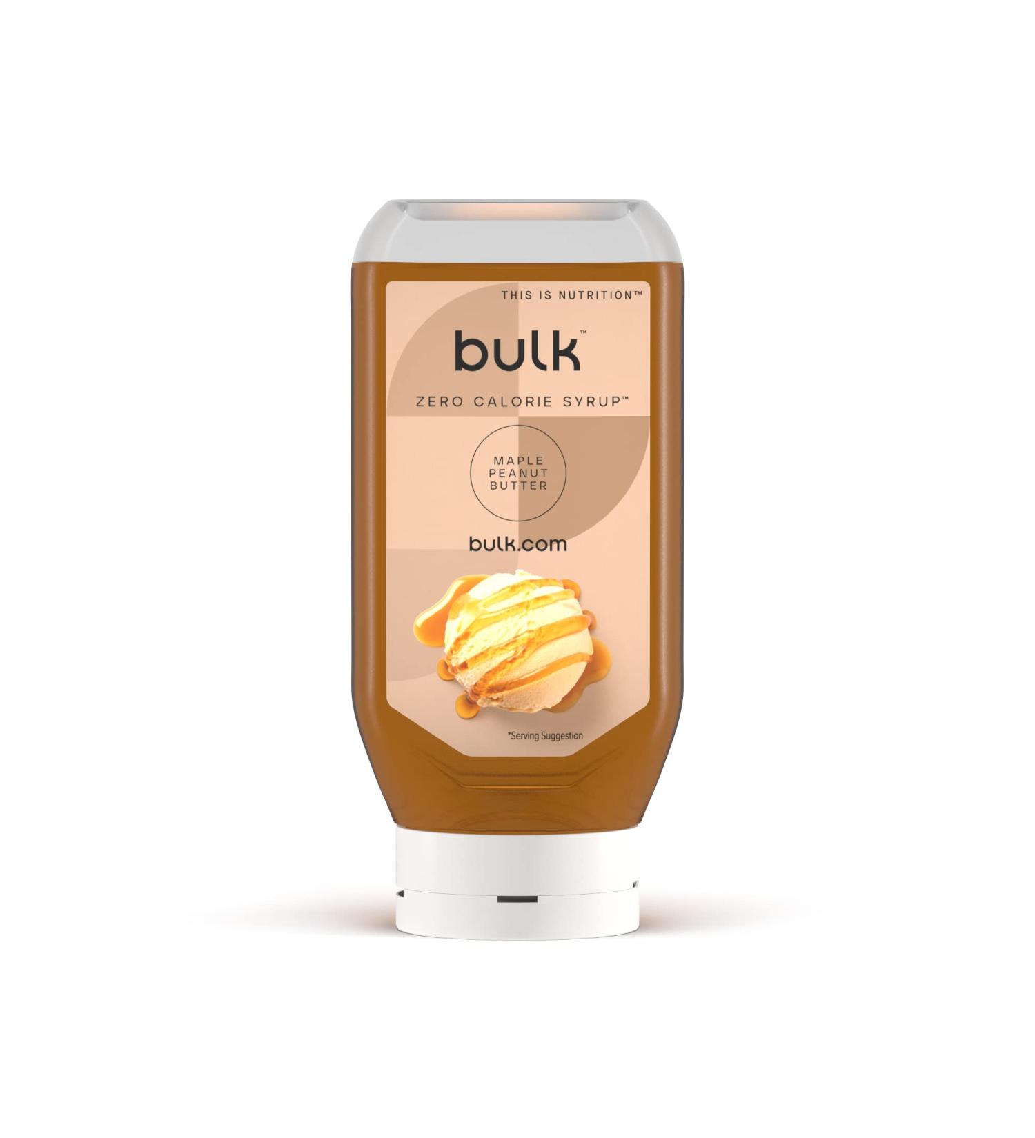 Zero Calorie Sugar Free Maple Peanut Butter Syrup - 400 ml (Bulk) - Buy Online on SooperMarket.com
